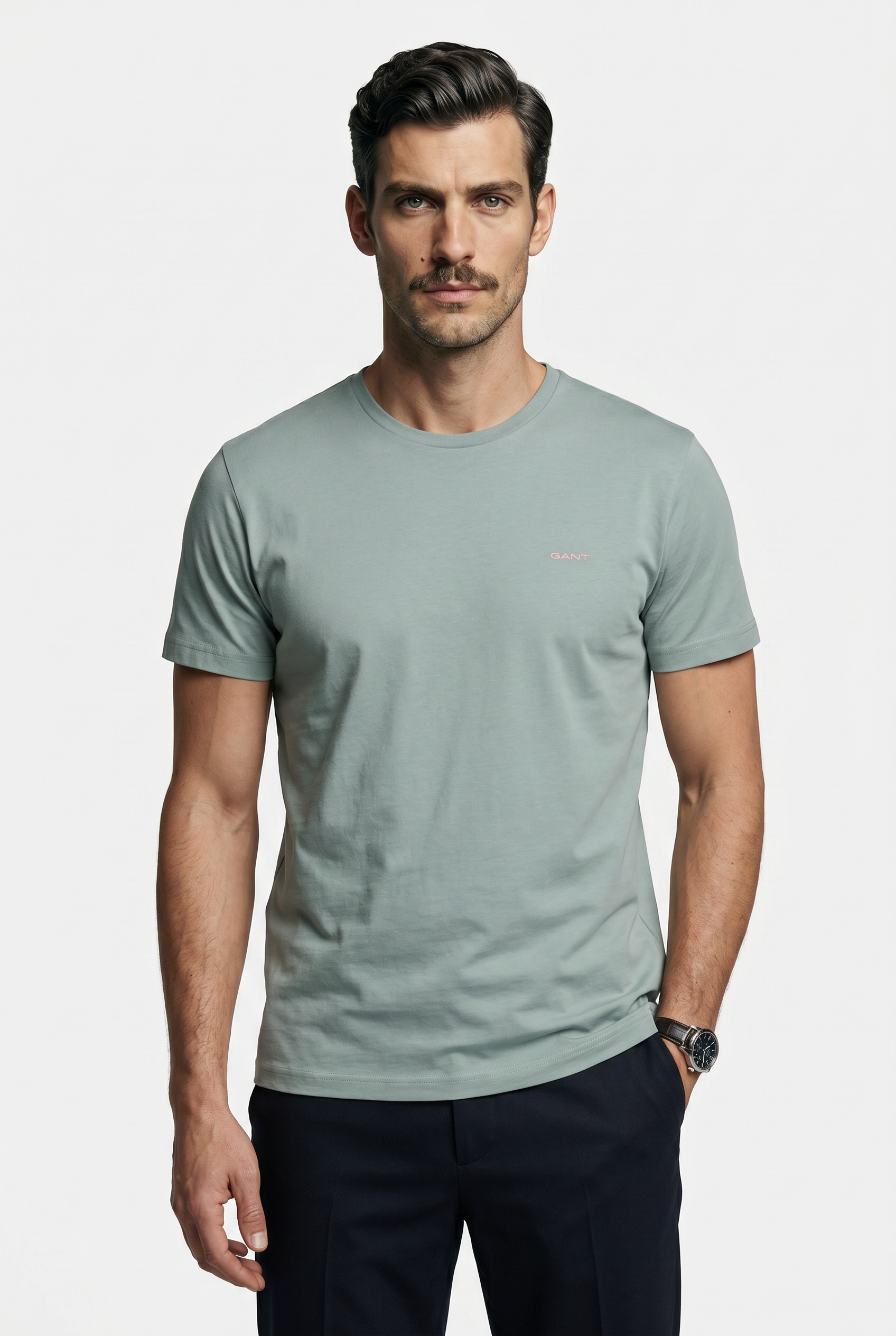 Image of Gant T-Shirt "CONTRAST LOGO" Regular fit mit Rundhalsausschnitt