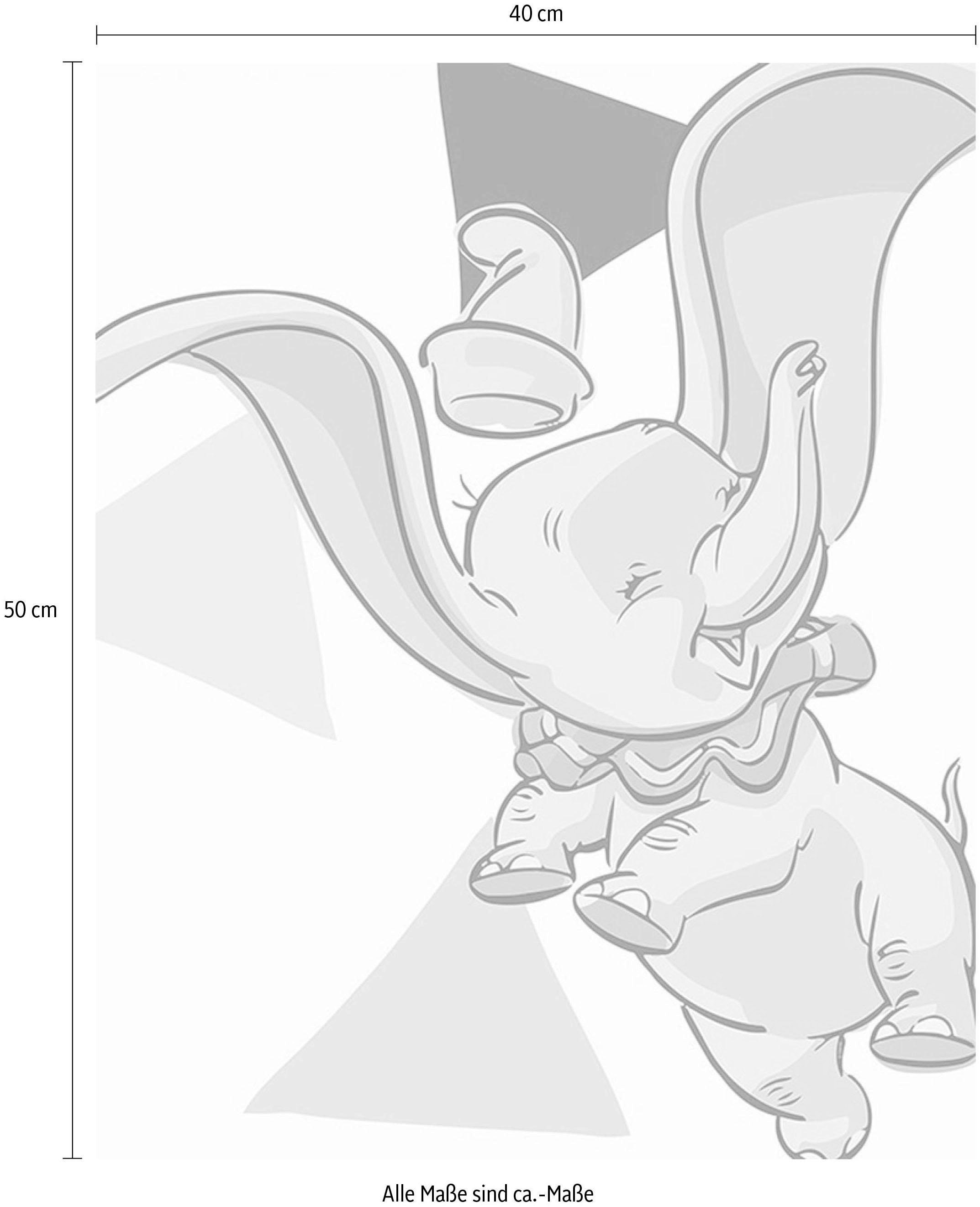 Komar Bild »Dumbo Angles«, Disney, (1 St.), Wandbild zur Dekoration im Kinderzimmer - ohne Rahmen