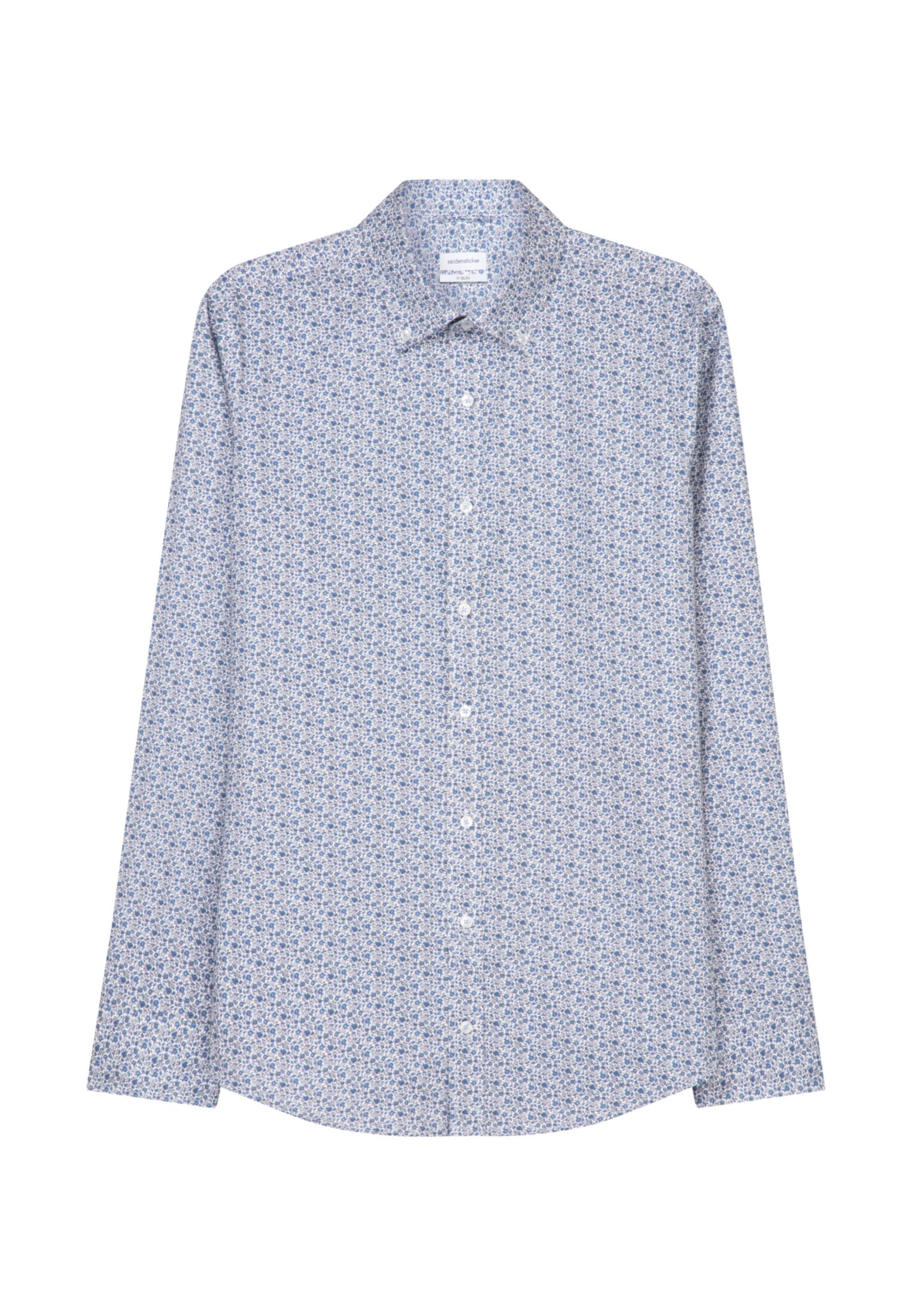 seidensticker Businesshemd »X-Slim«, X-Slim Langarm Button-Down-Kragen Druck