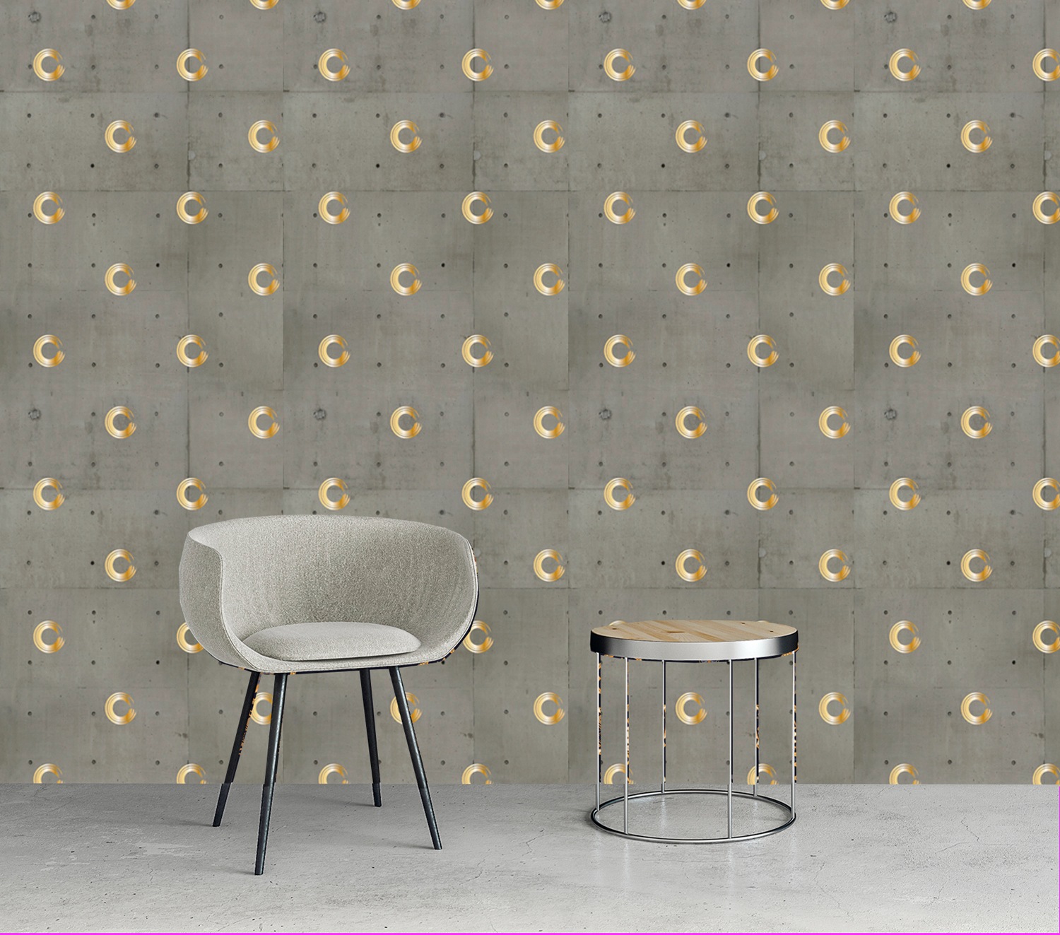 queence Vinyltapete »Tori« 3D-Optik | Motiv | bedruckt | gemustert | gepunktet glatt 90x250cm, selbstklebend, kinderleichte Anbringung, , Sticker