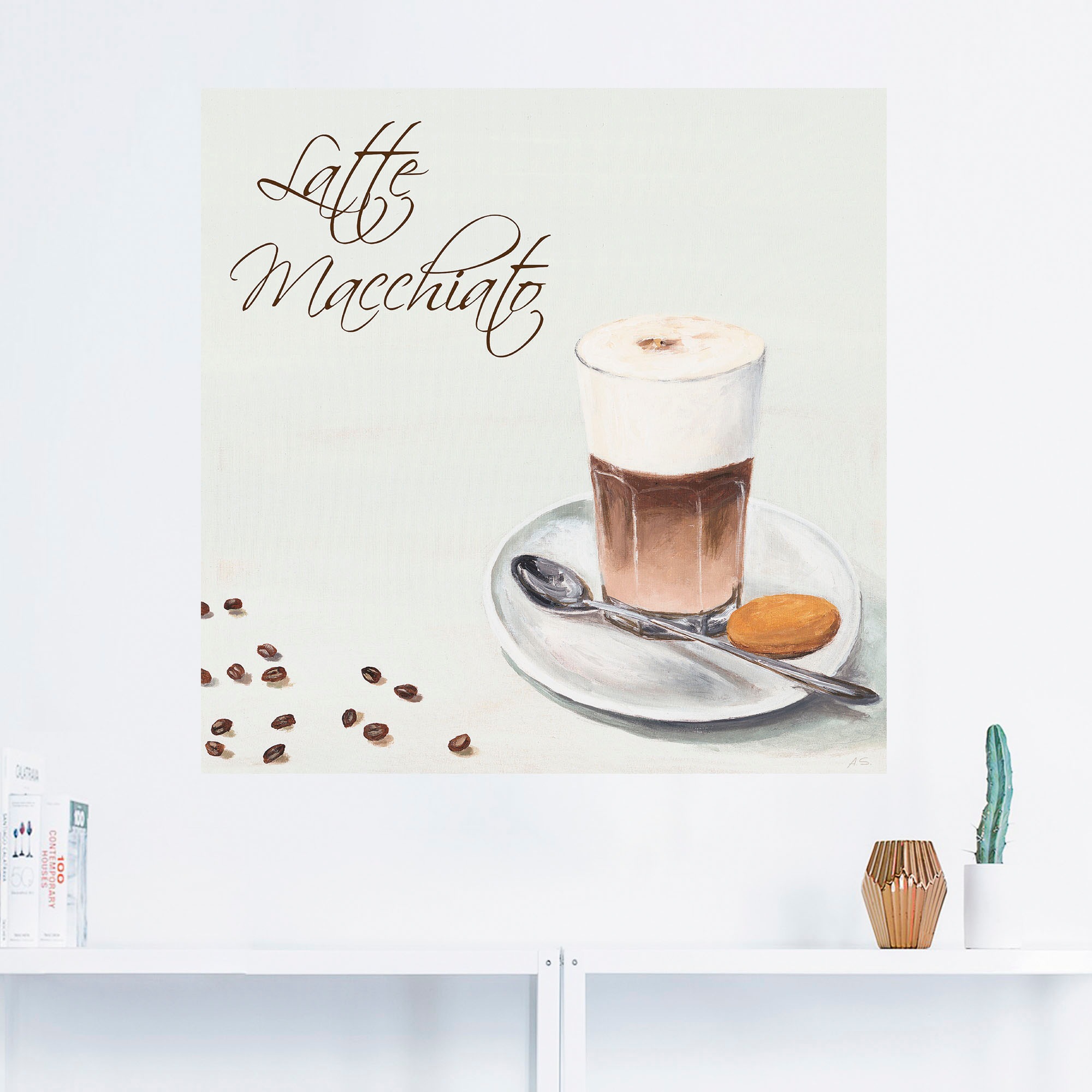 Artland Wandbild Grössen Poster »Latte als St.), oder Wandaufkleber Leinwandbild, in Getränke, (1 Macchiato II«, versch. Alubild, kaufen