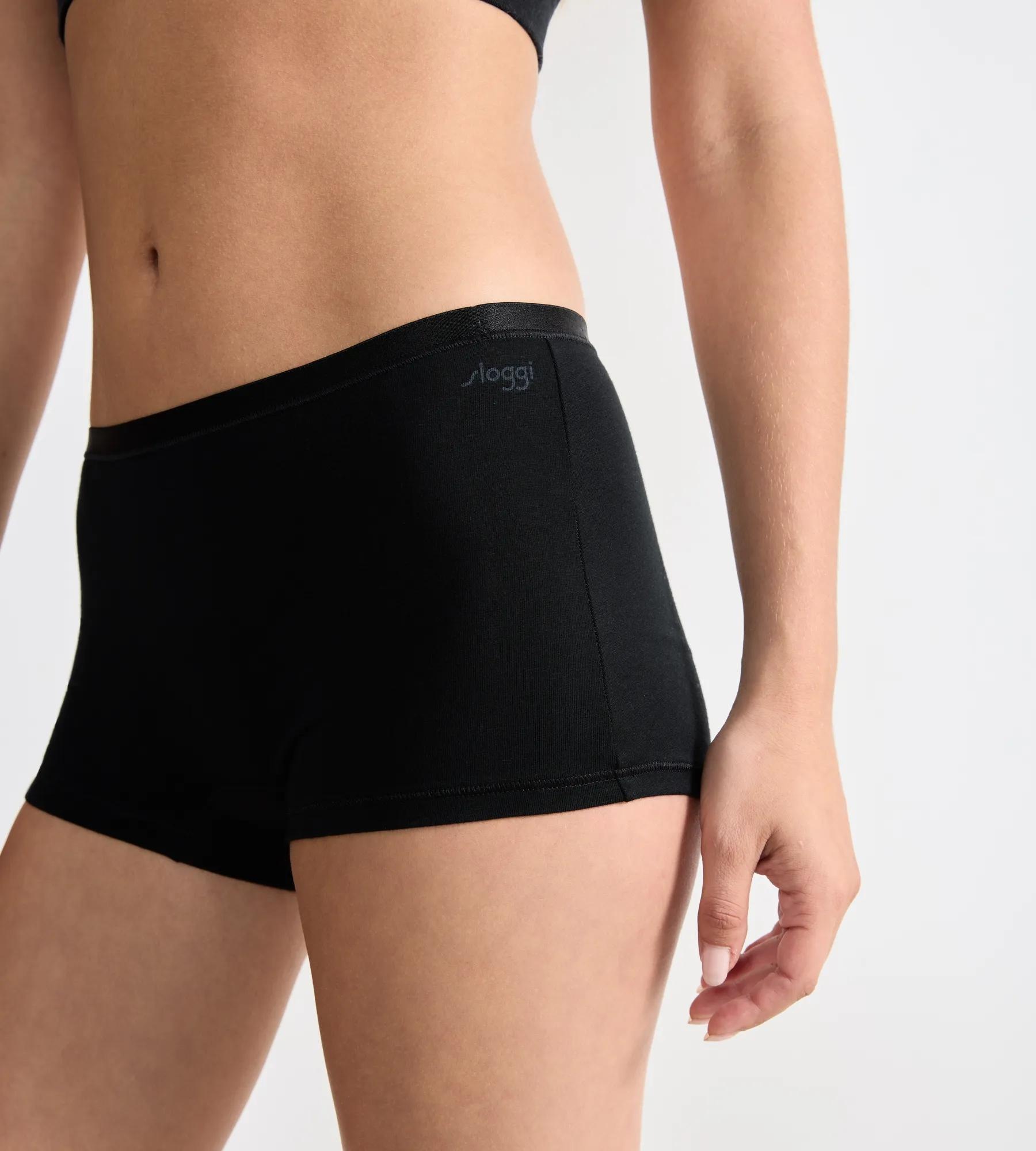 sloggi Panty »GO Daily Cotton« Glanz-Effekt Details, elastisch, bequem, Baumwollmix
