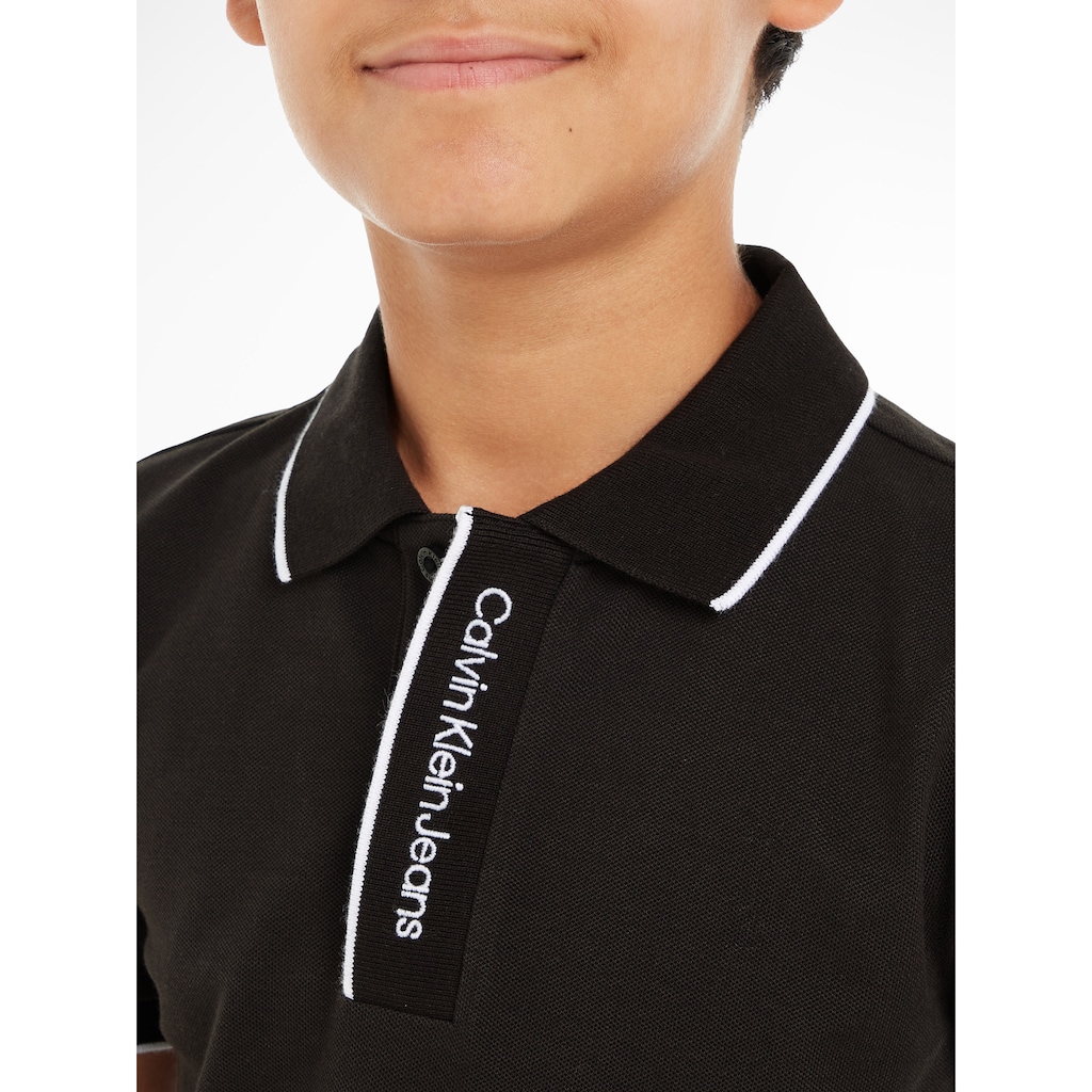 Calvin Klein Jeans Poloshirt »INTARSIA LOGO PIQUE POLO«