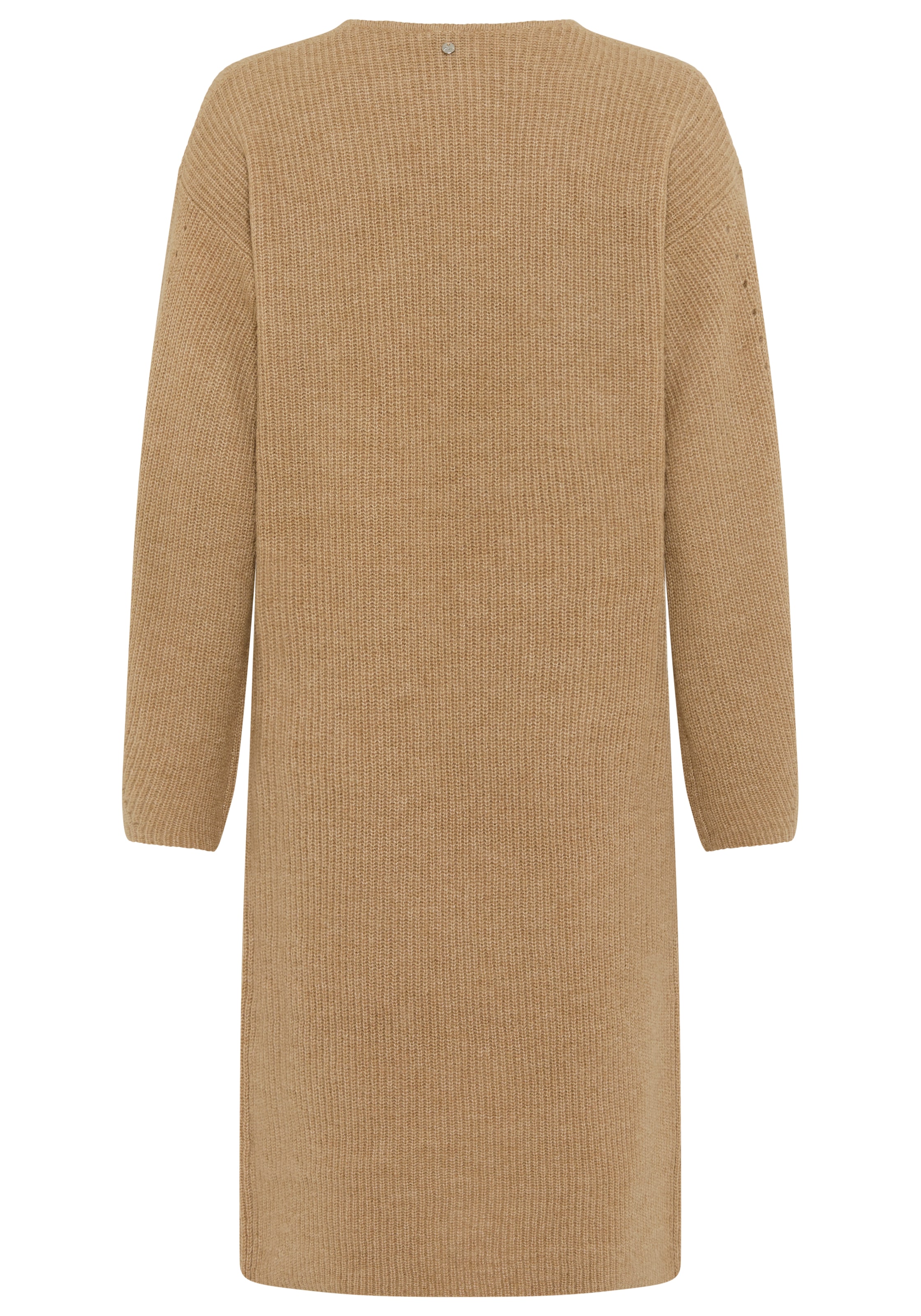 BOSS ORANGE Robe en tricot »Fusil Premium Damenmode« mit V-Ausschnitt & Ajourdetails