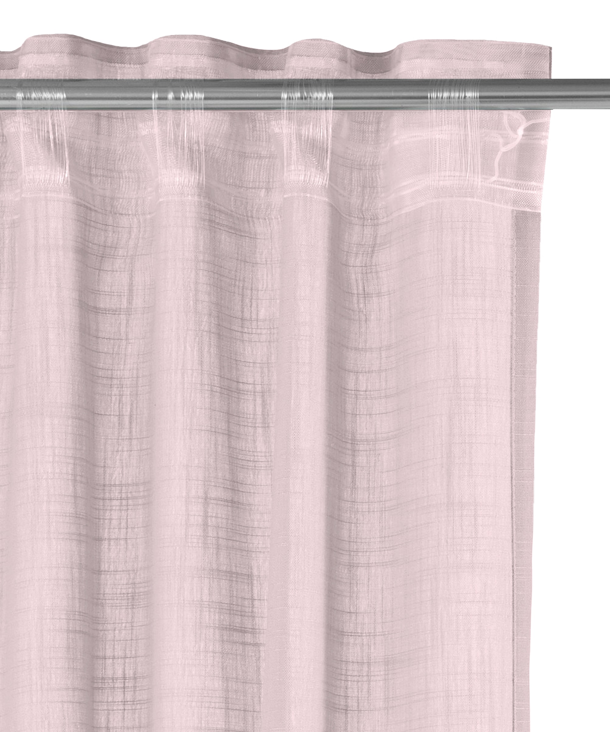 Home Basics Gardine »SOFTY, 1 Stück, Multifunktiosnband, Leinenstruktur, halbtransparent« Multifunktionsband 1 Stk. tlg. Kombibandschal Leinenstruktur SOFT