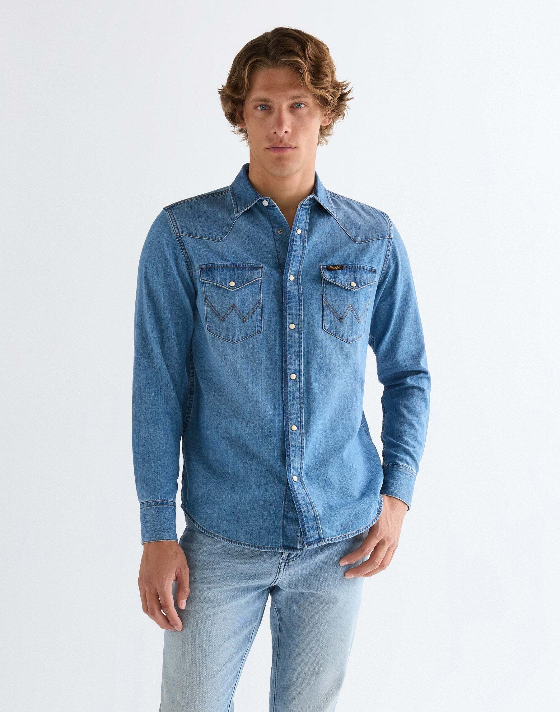 Wrangler Jeanshemd »WRANGLER Jeanshemd Western«