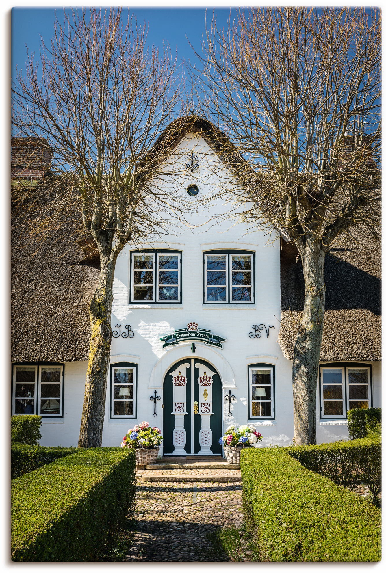 Image of Artland Wandbild »Historisches Haus Comandeur Teunis«, Gebäude, (1 St.), in vielen Grössen & Produktarten - Alubild / Outdoorbild für den Aussenbereich, Leinwandbild, Poster, Wandaufkleber / Wandtattoo auch für Badezimmer geeignet bei Ackermann Versand Sc