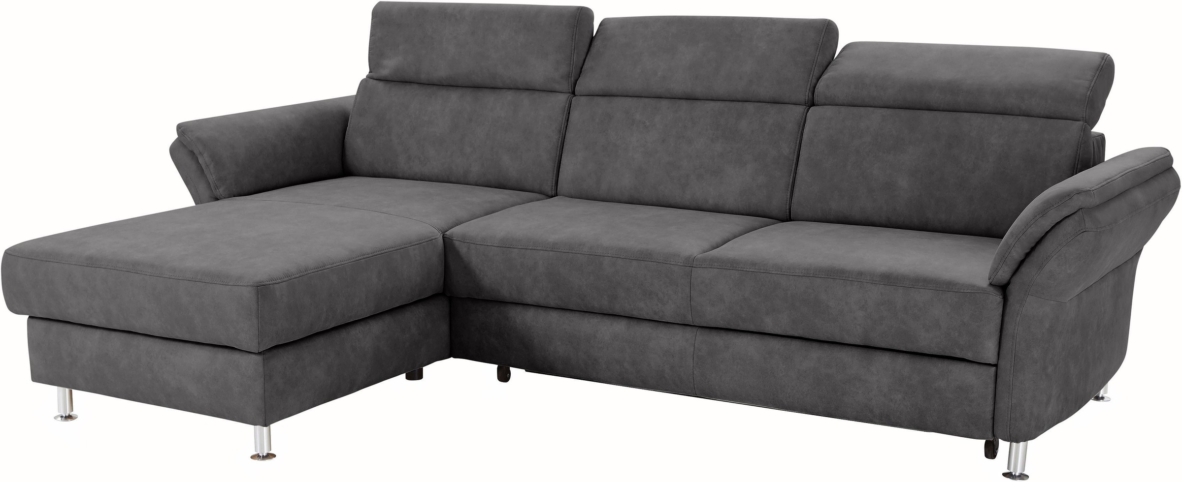 sit&more Ecksofa »Avignon L-Form«, Kopfteilverstellung, wahlweise mit Bettfunktion und Bettkasten