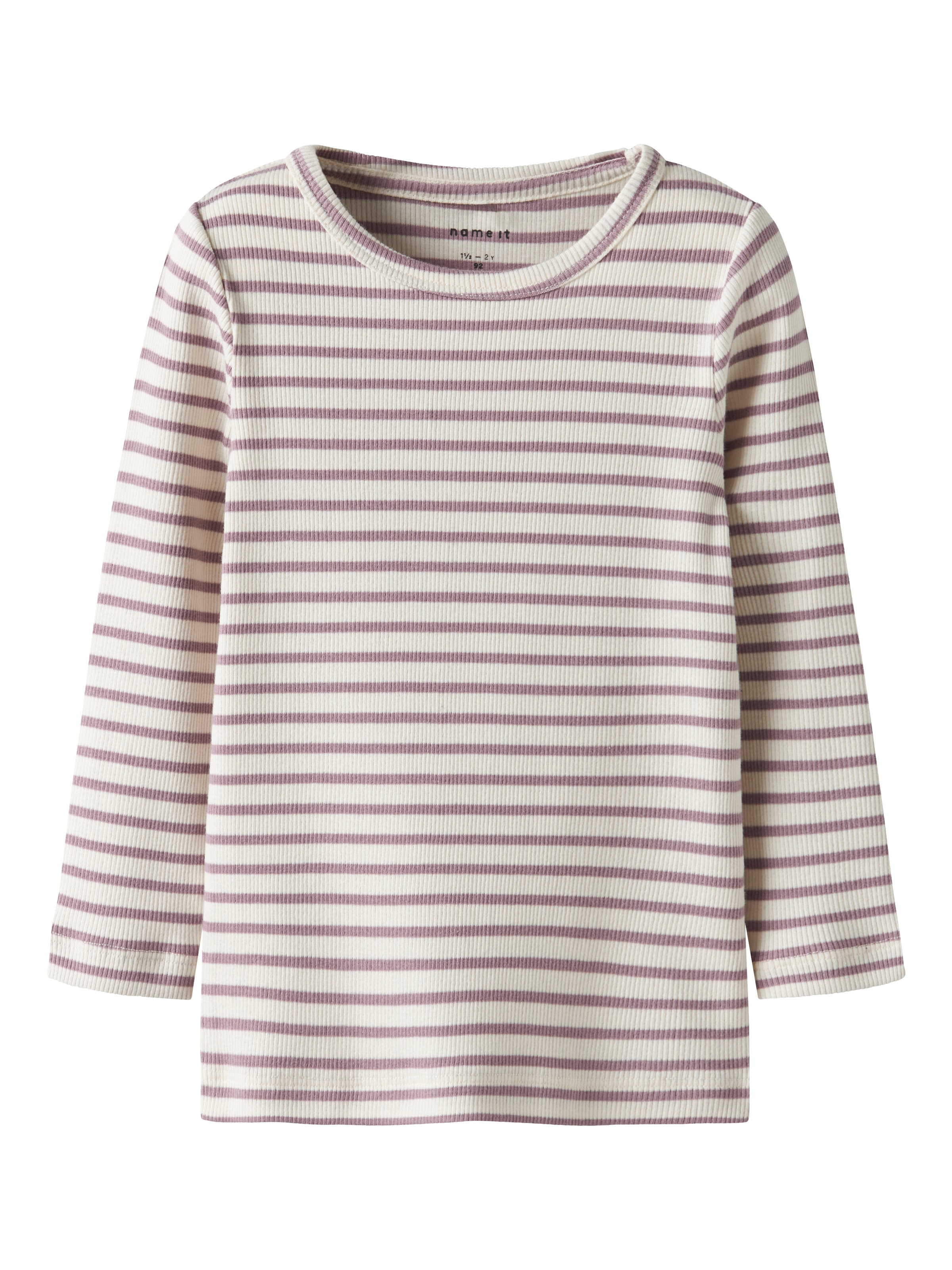 Name It Langarmshirt »NMNBANI LS XSL TOP NOOS« Ringel-Look in toller Rippen-Qualität