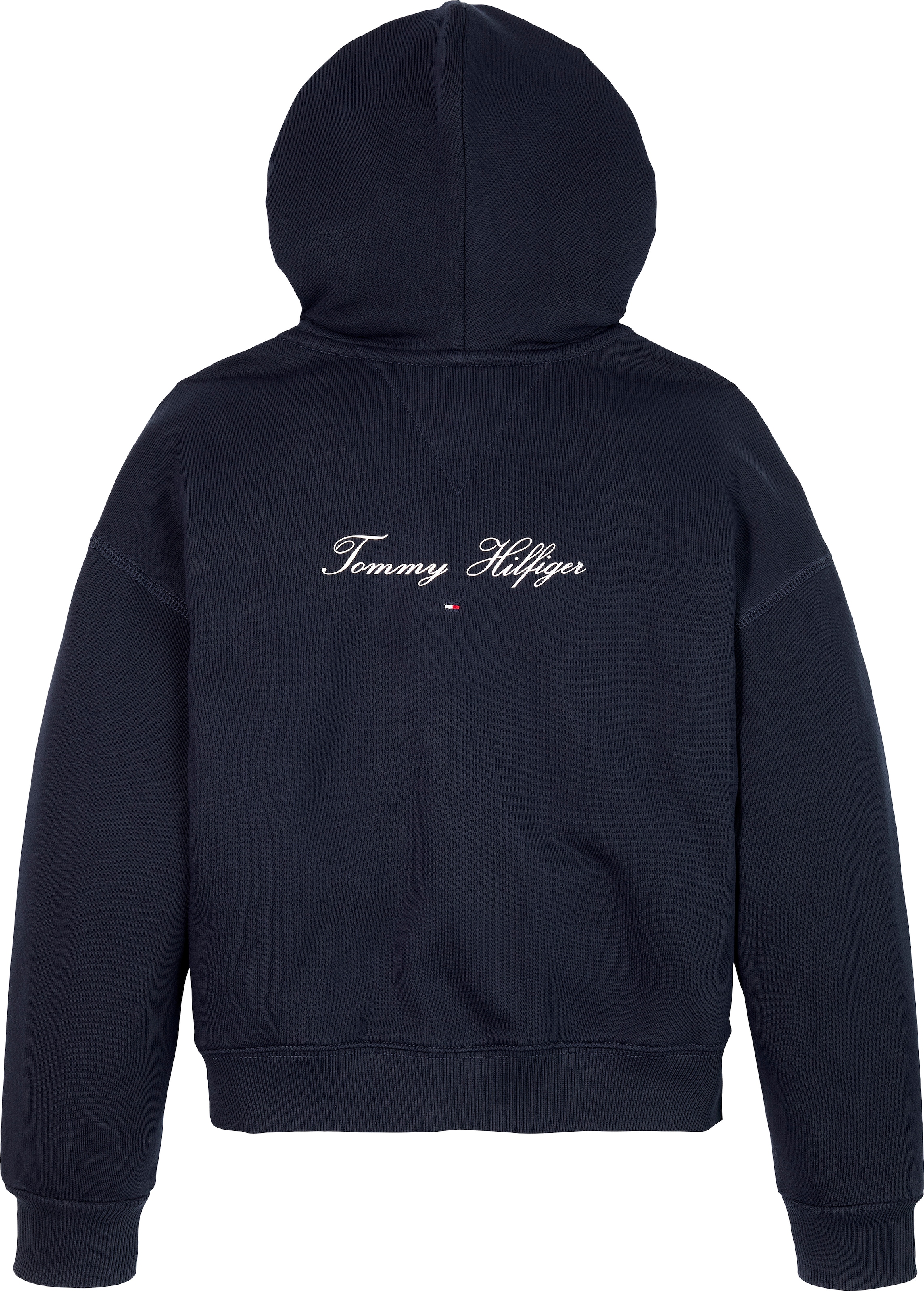 Tommy Hilfiger Sweatjacke »VARSITY ZIP THROUGH«, mit Logo vorne und hinten