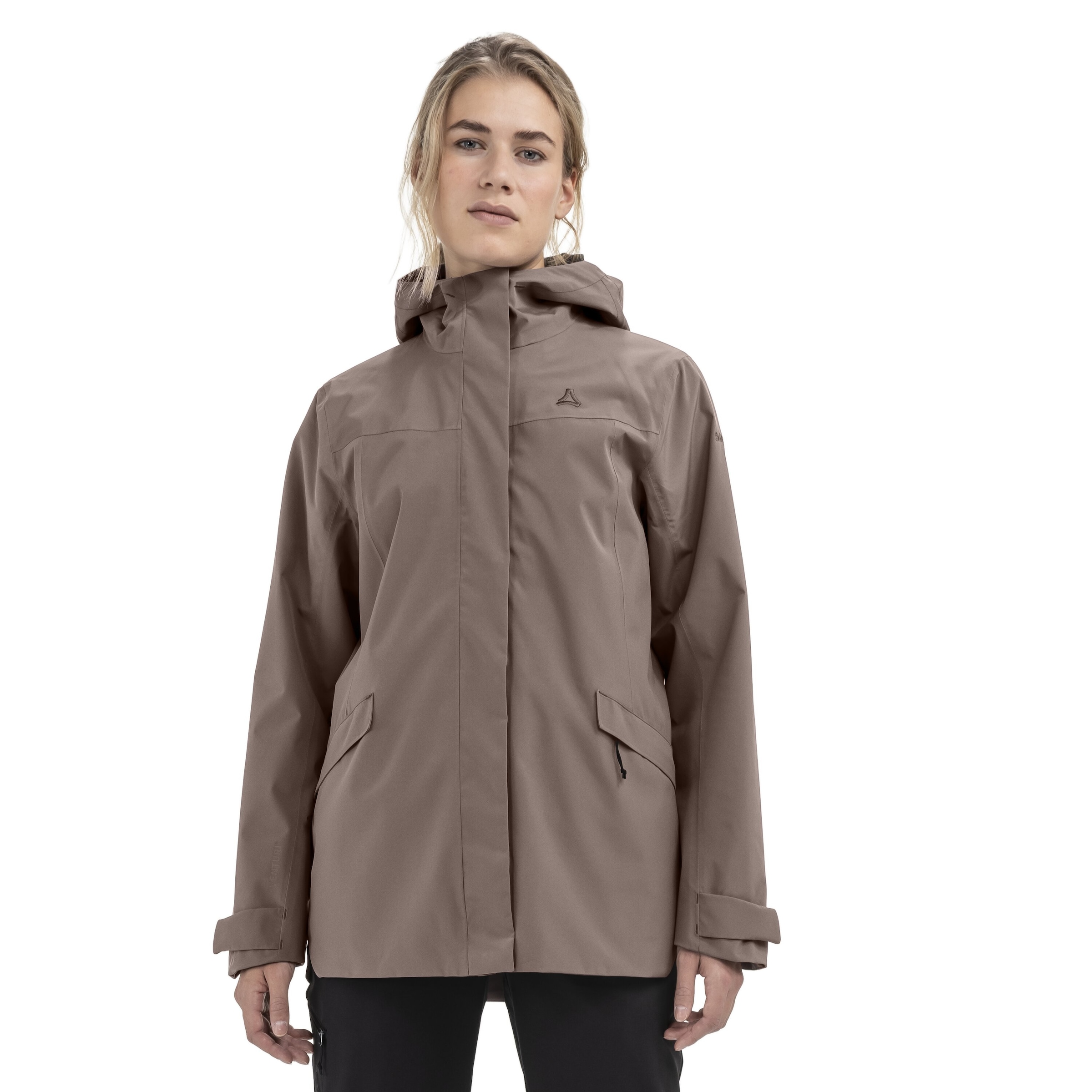 Schöffel Veste de pluie »CIRC Jacket Style Smue WMN« mit Kapuze Übergangsjacke für Trekking und Wandern, winddicht, wasserabweisend,