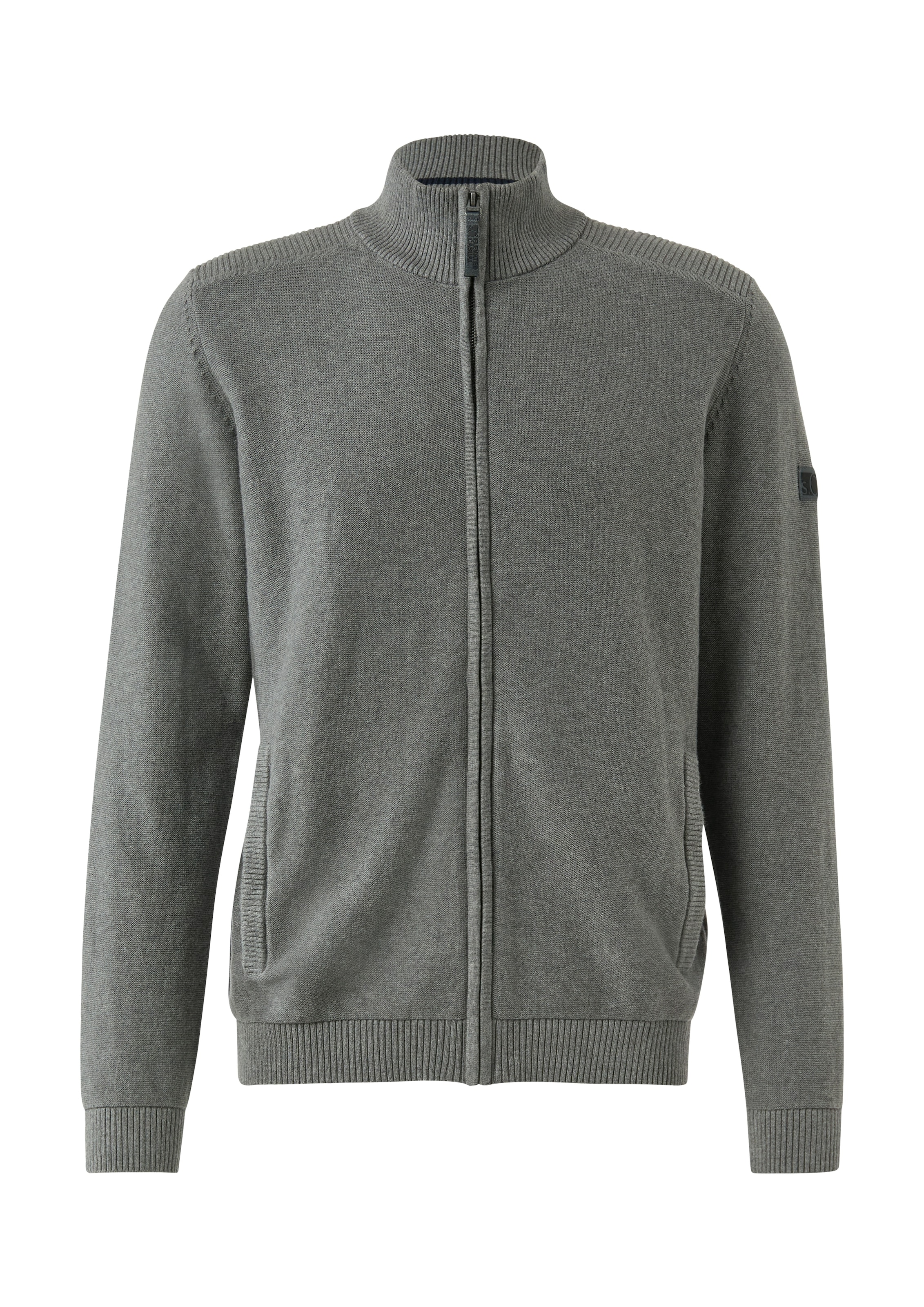 s.Oliver Veste en tricot mit Stehkragen, Regular Fit