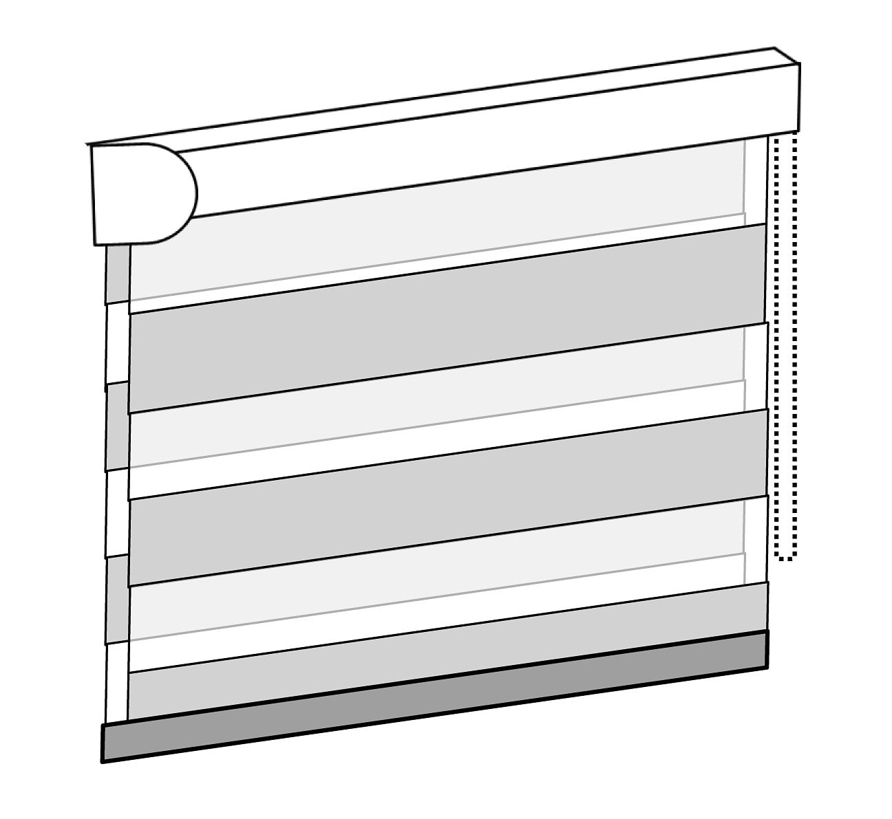 HOME WOHNIDEEN Doppelrollo »STRIPES«, Lichtschutz, ohne Bohren