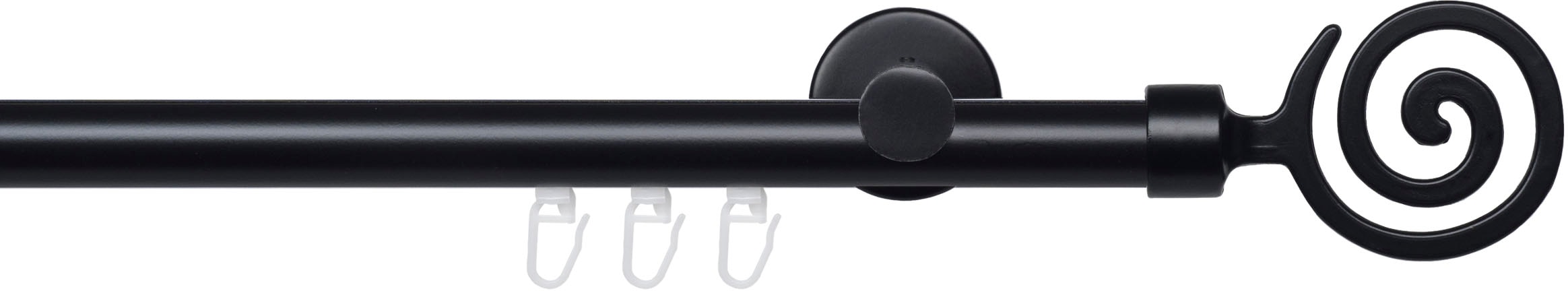 Image of Liedeco Gardinenstange "Innenlaufgarnitur 20 mm Blues Eric" Ø 2 mm 1 läufig-läufig Fixmass Gardinenstange Komplett