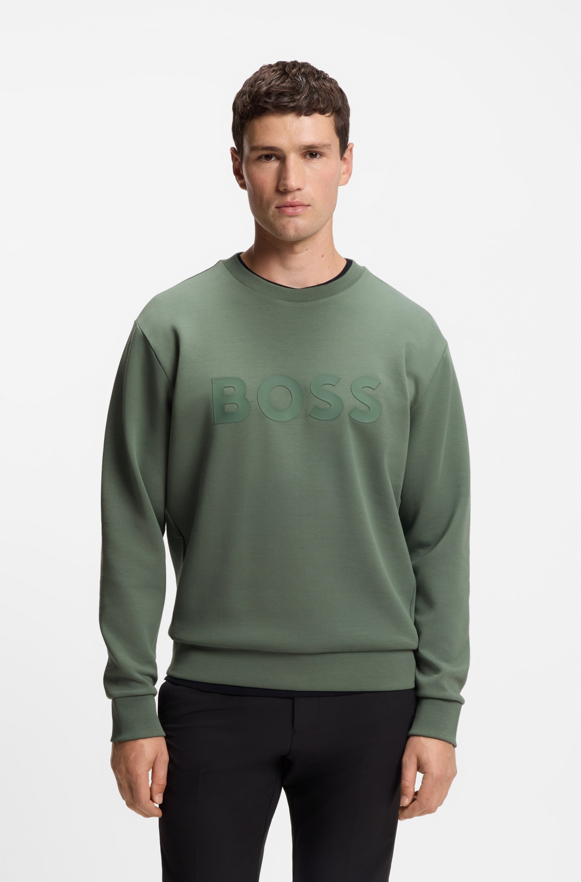 Image of BOSS GREEN Sweatshirt "Salbo", mit Logodruck
