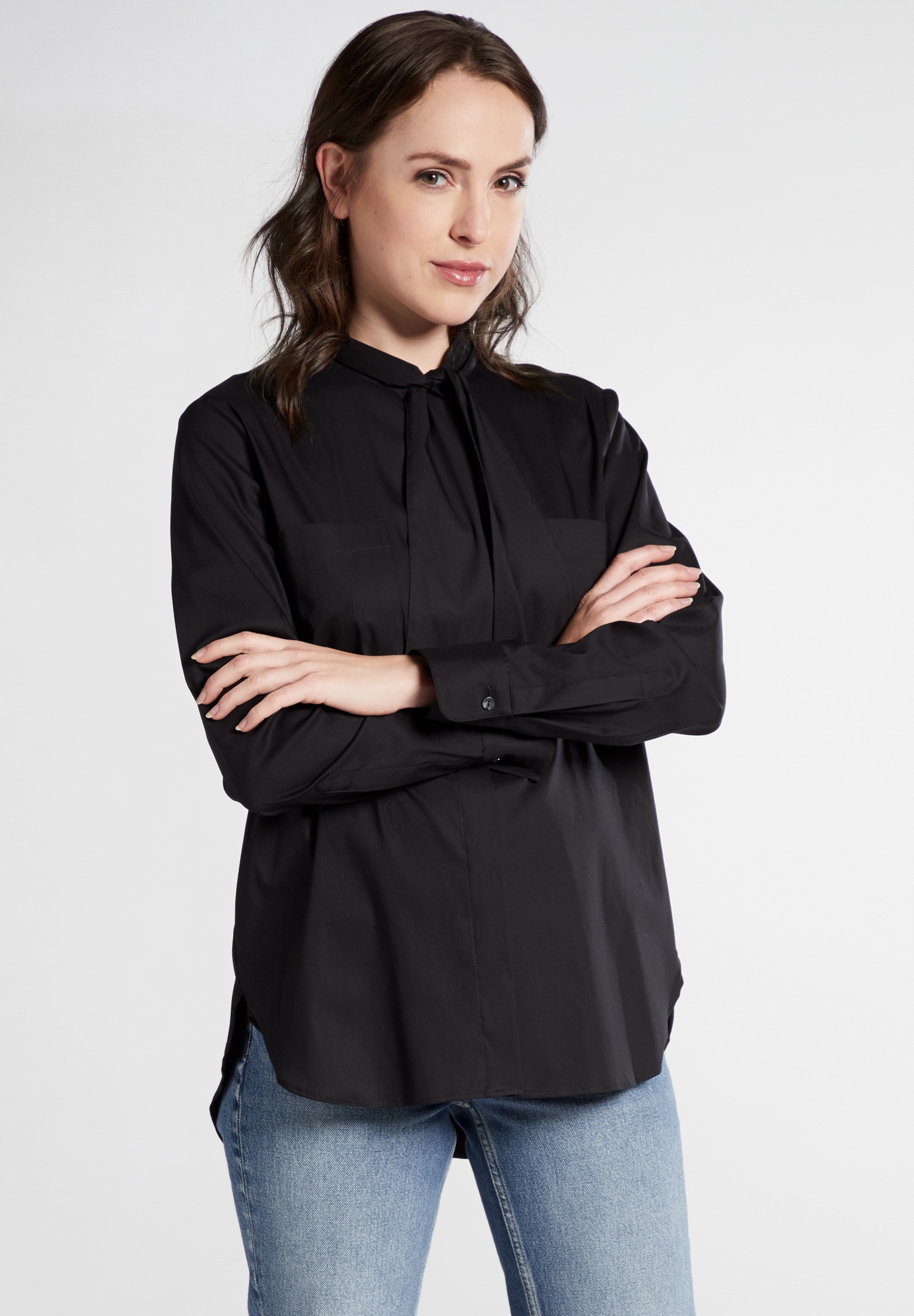 Langarm Bluse »1863 by ETERNA - PREMIUM«