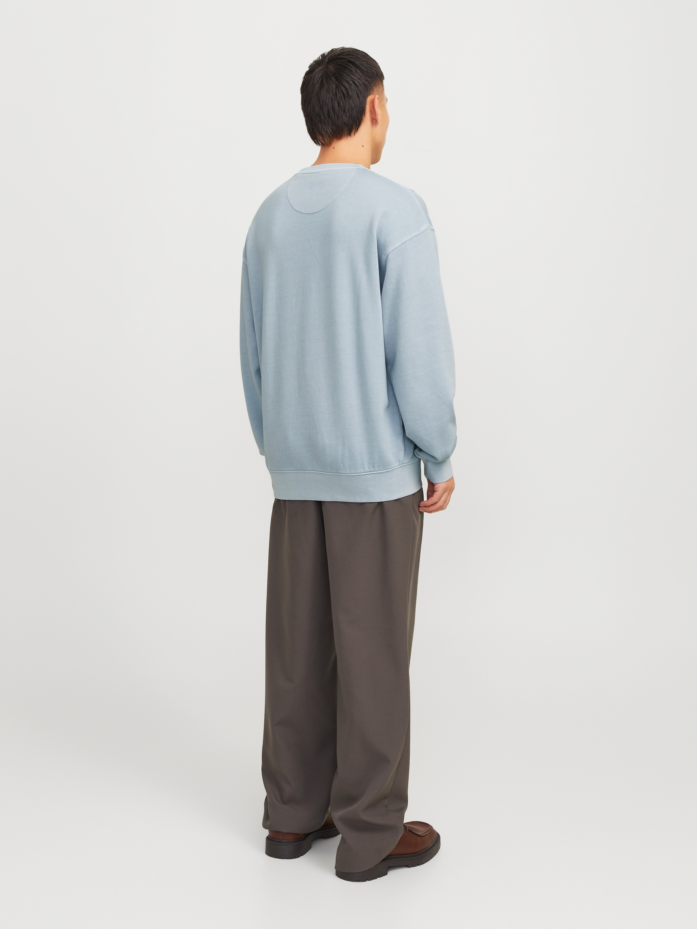 Jack & Jones Sweatshirt »JJECHARGE FADED SWEAT CREW NECK NOOS«, mit Rippbündchen
