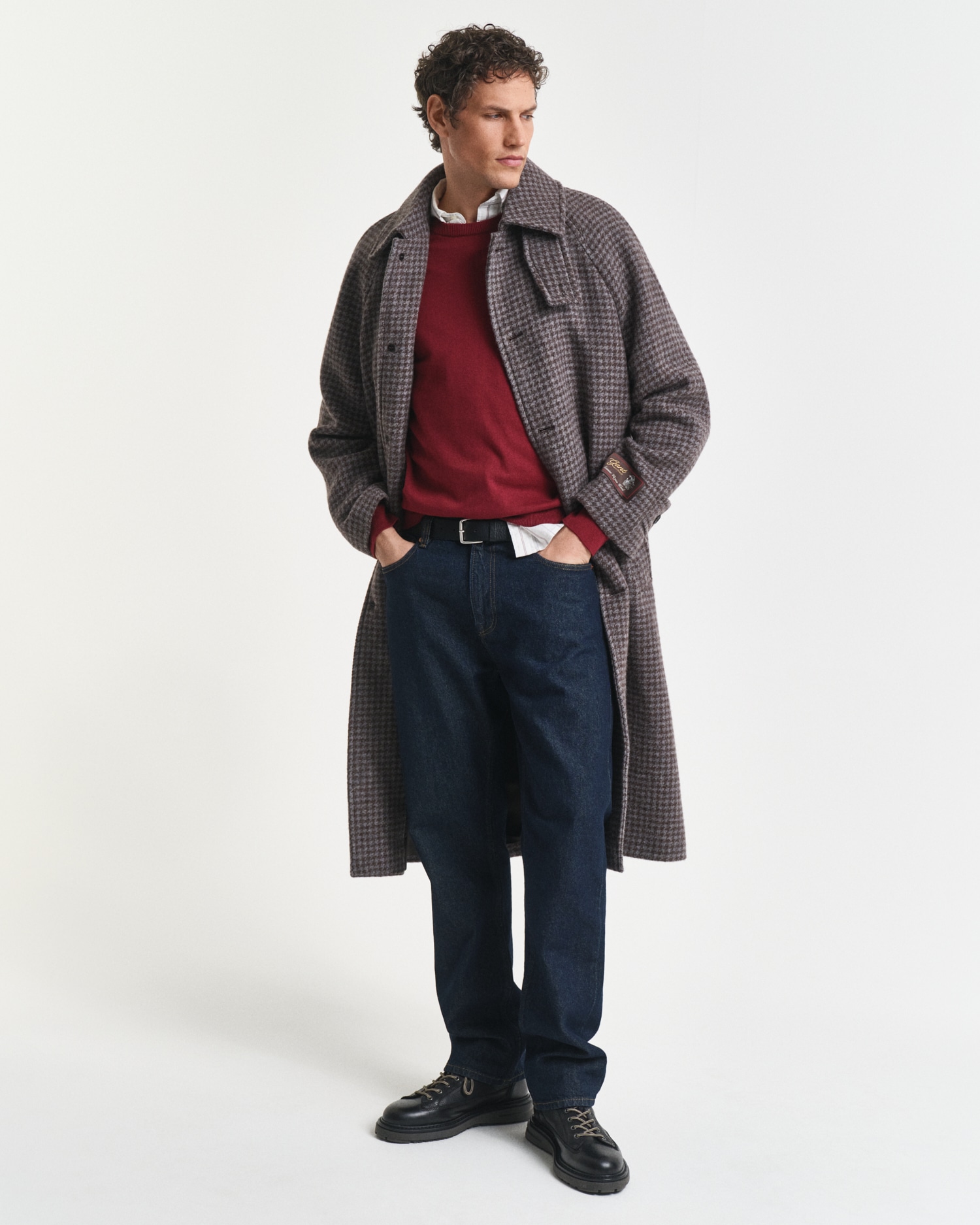 Gant Rundhalspullover »CLASSIC COTTON C-NECK«, Premium Strickpullver aus weicher 100% Baumwolle, Übergangspullover
