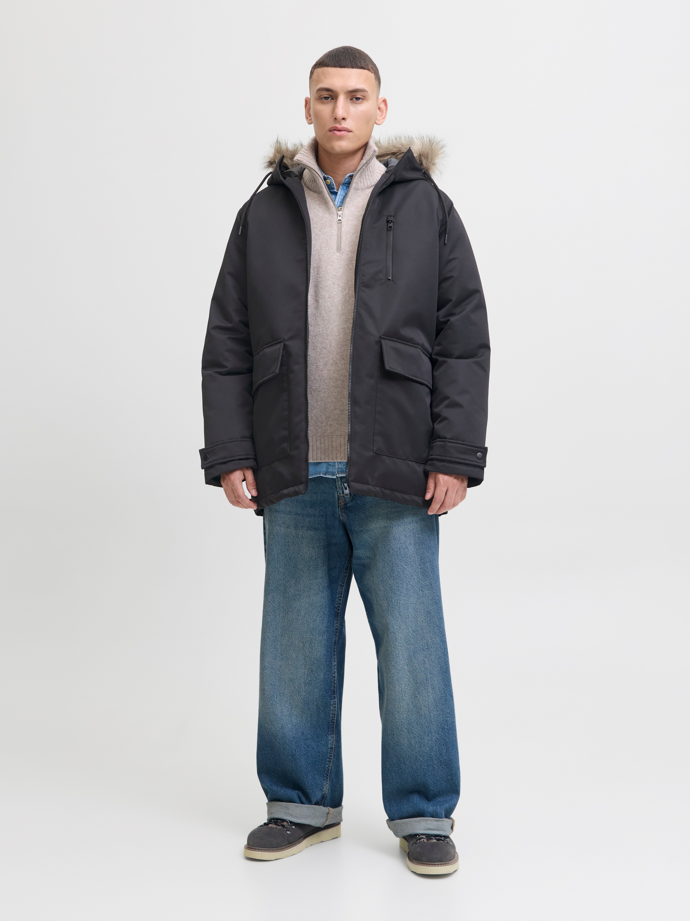 Jack & Jones Parka »JJCHARLIE DETACHABLE FAUX FUR PARKA« avec capuche
