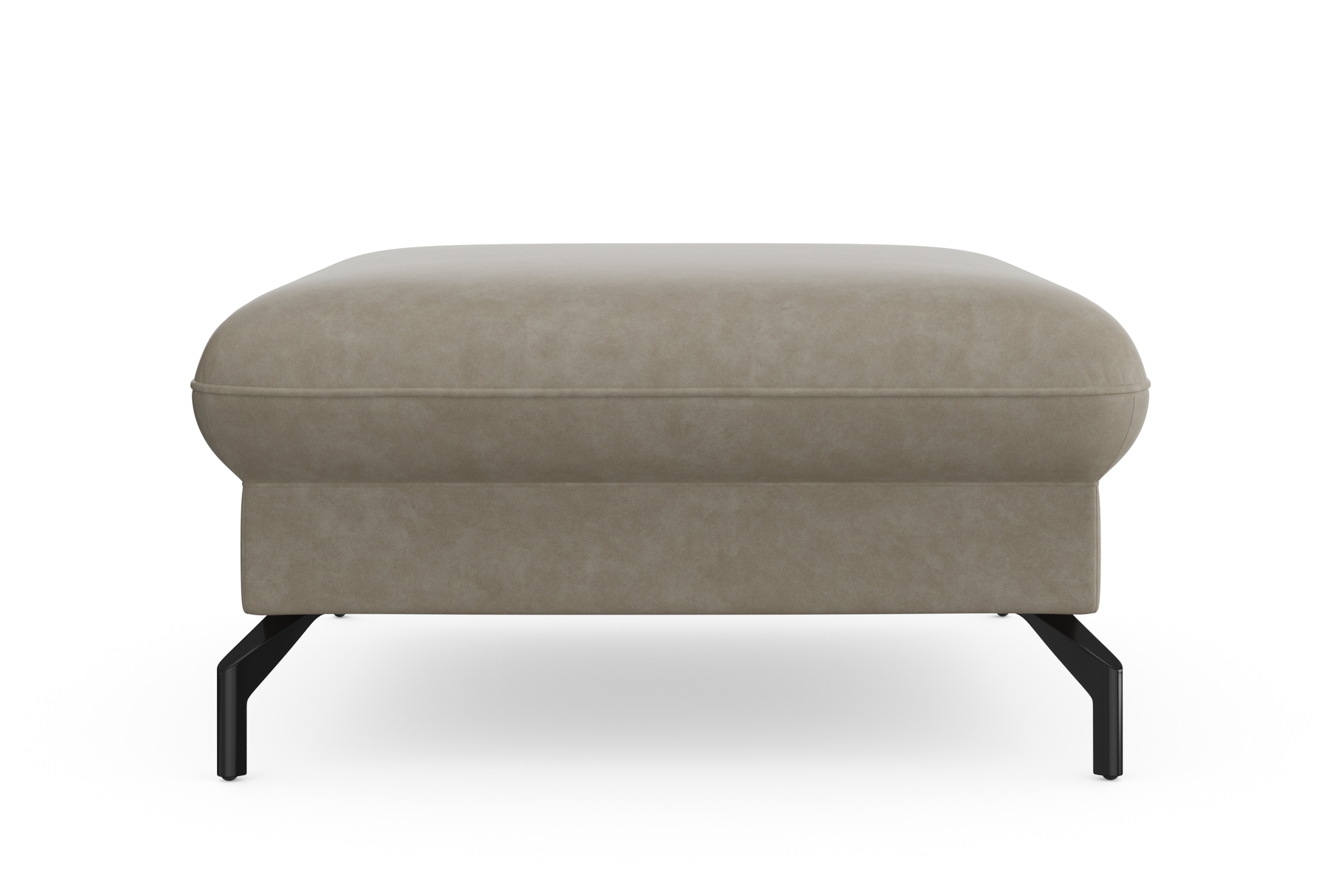 sit&more Hocker »Fashion« inklusive Federkern, mit hochwertigen, schwarzen Metallfüssen