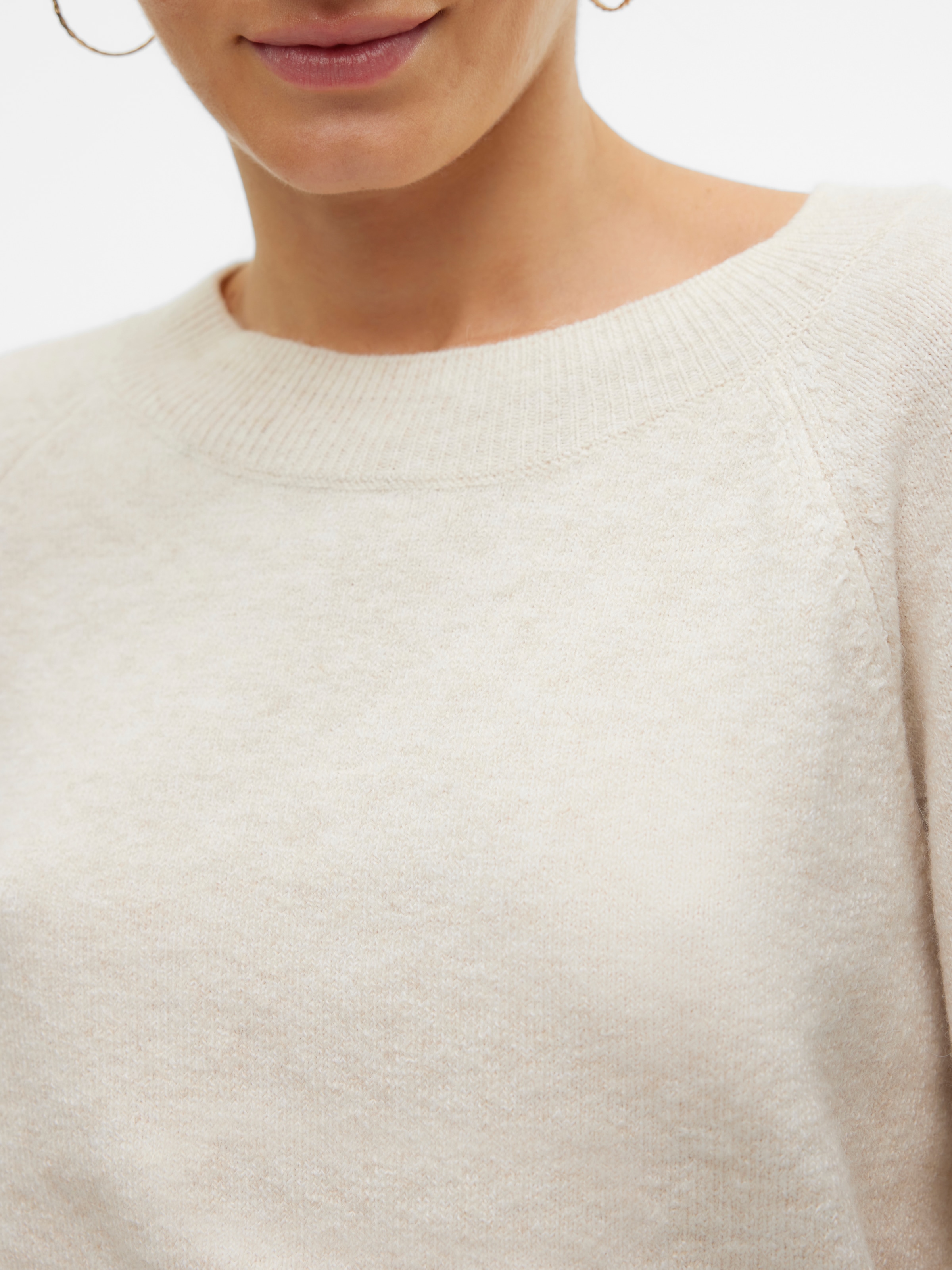 Vero Moda Rundhalspullover »VMDOFFY« in melierter Optik