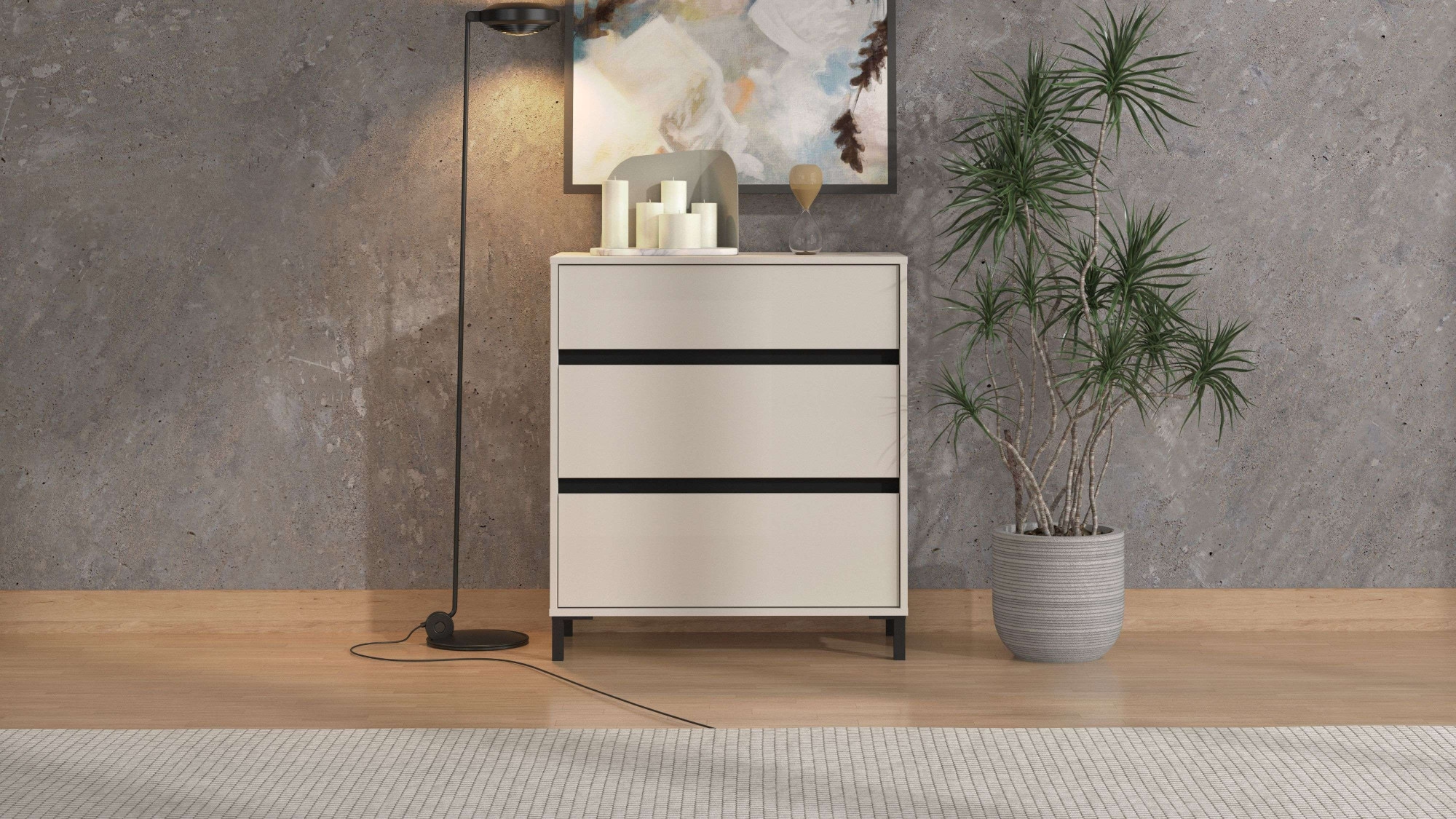 INOSIGN Kommode »Marron, Schubkastenkommode, Höhe 90 cm, Breite 80 cm«, in 2 Breiten 80 und 157 cm, mit geräumigen Schubladen