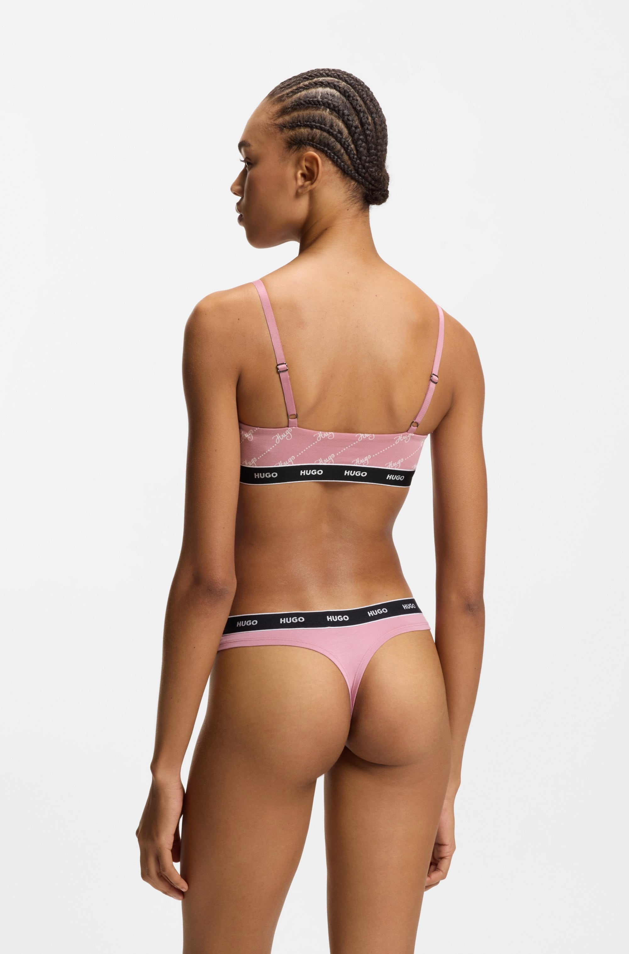 HUGO Underwear Brassière »TWIN BRALETTE DESIGN« 2 cuis ohne Verschluss, ohne Polsterung