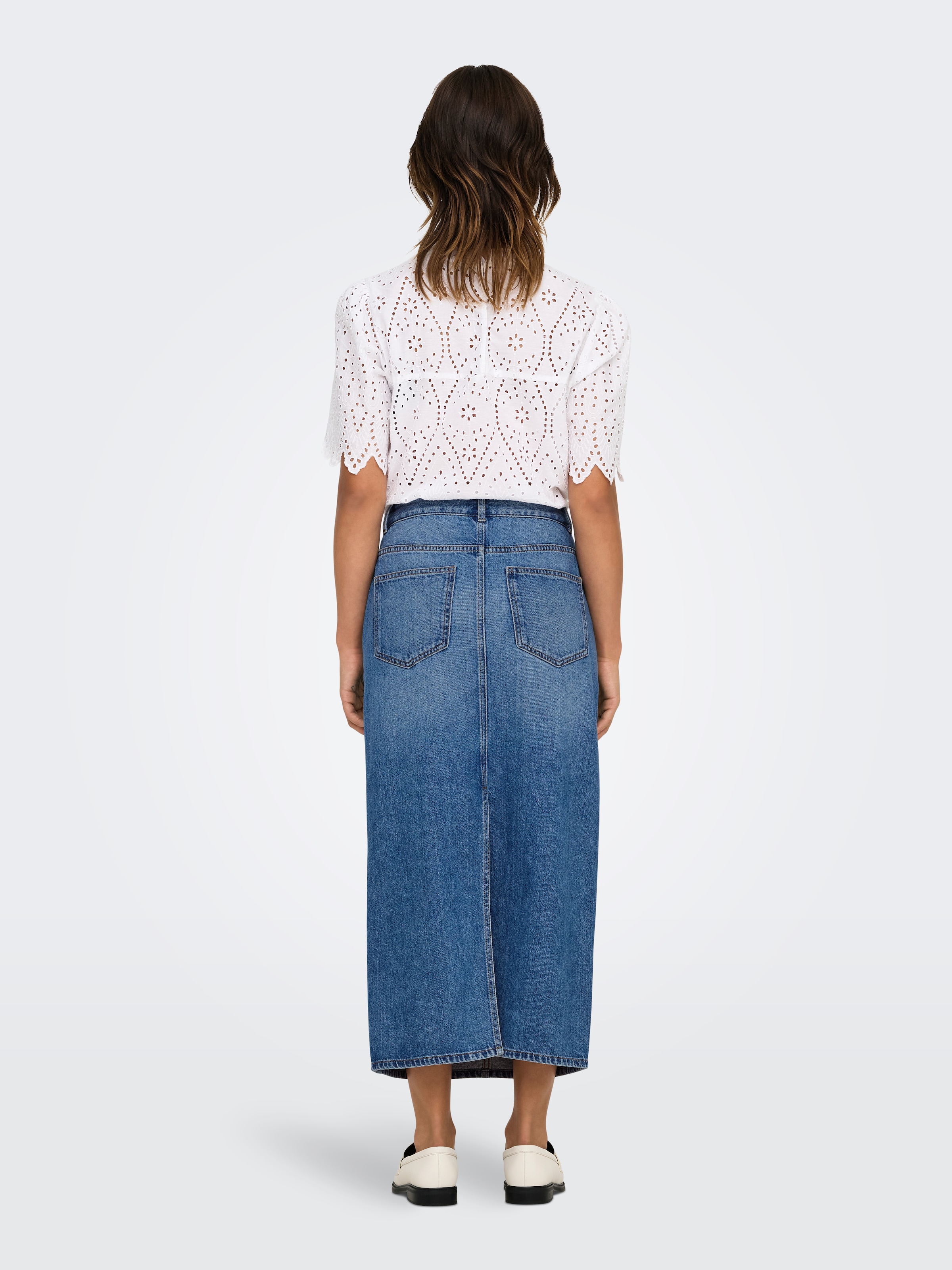 ONLY Jeansrock »ONLLUMI MIDI BACK SLIT SKIRT DNM PIMNOOS«