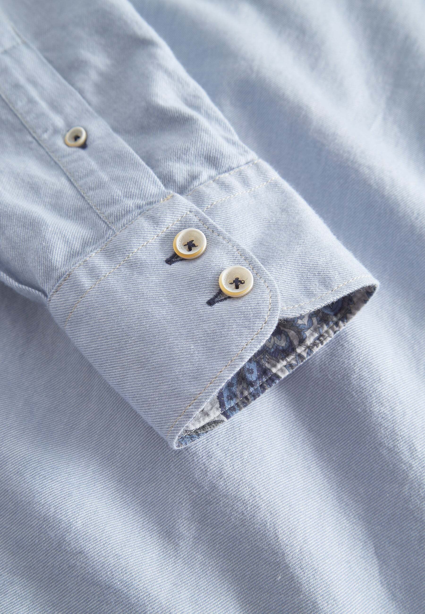 colours & sons Langarmhemd »colours & sons Langarmhemd Shirt Brushed Twill«