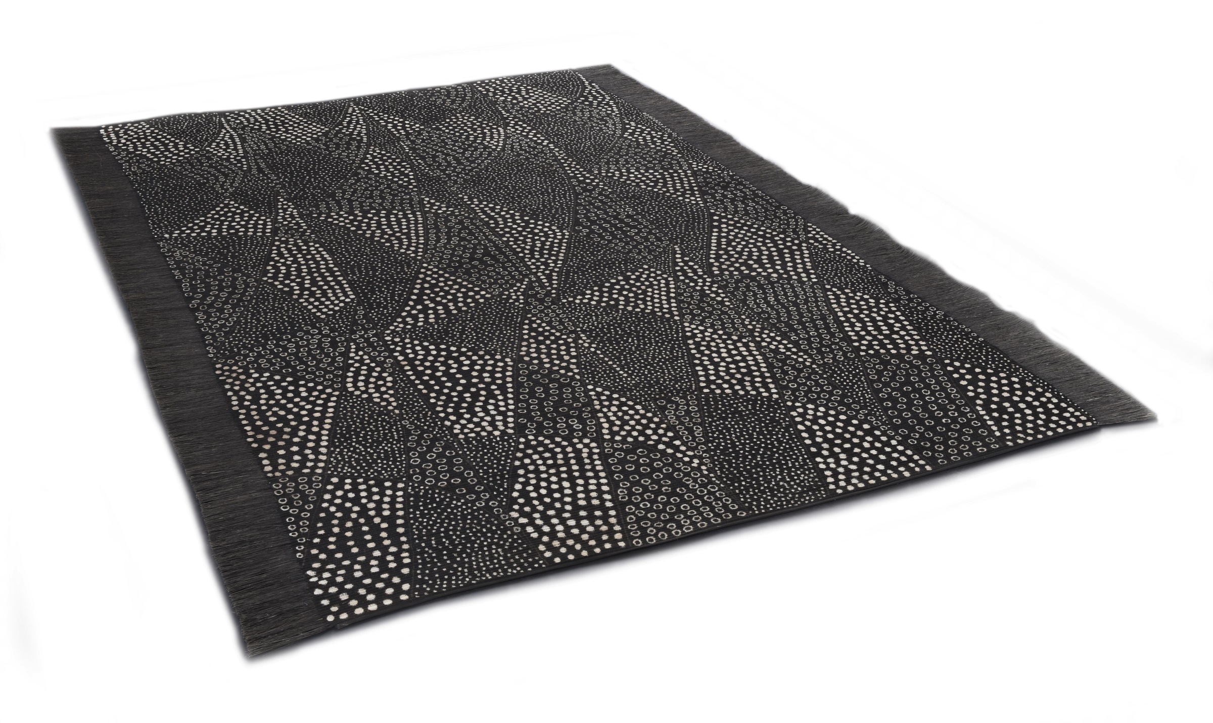 Image of DIE HAUSKUNST Teppich »Chiya Tiama 3«, rechteckig, 4 mm Höhe, Flachgewebe, handgewebt, mit Fransen, ideal im Wohnzimmer & Schlafzimmer bei Ackermann Versand Schweiz