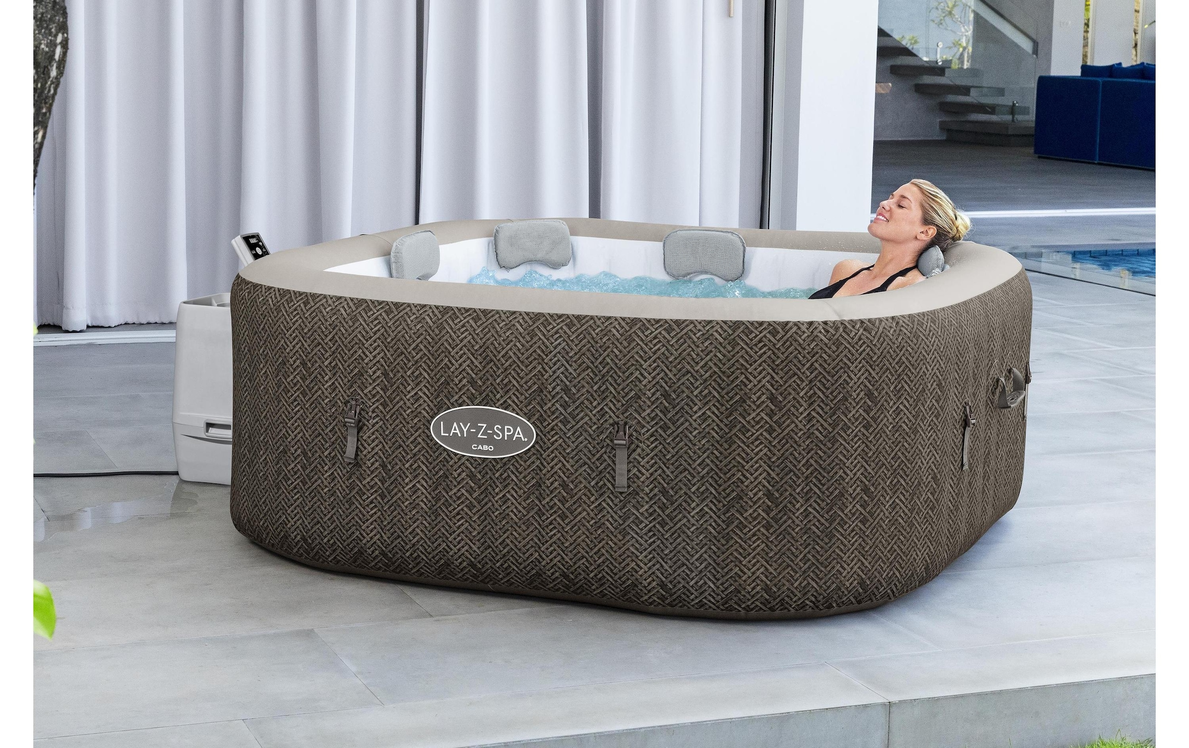 Bestway Jacuzzi »Cabo HydroJet« Energieeffizienter Whirlpool mit App-Steuerung für sechs Personen