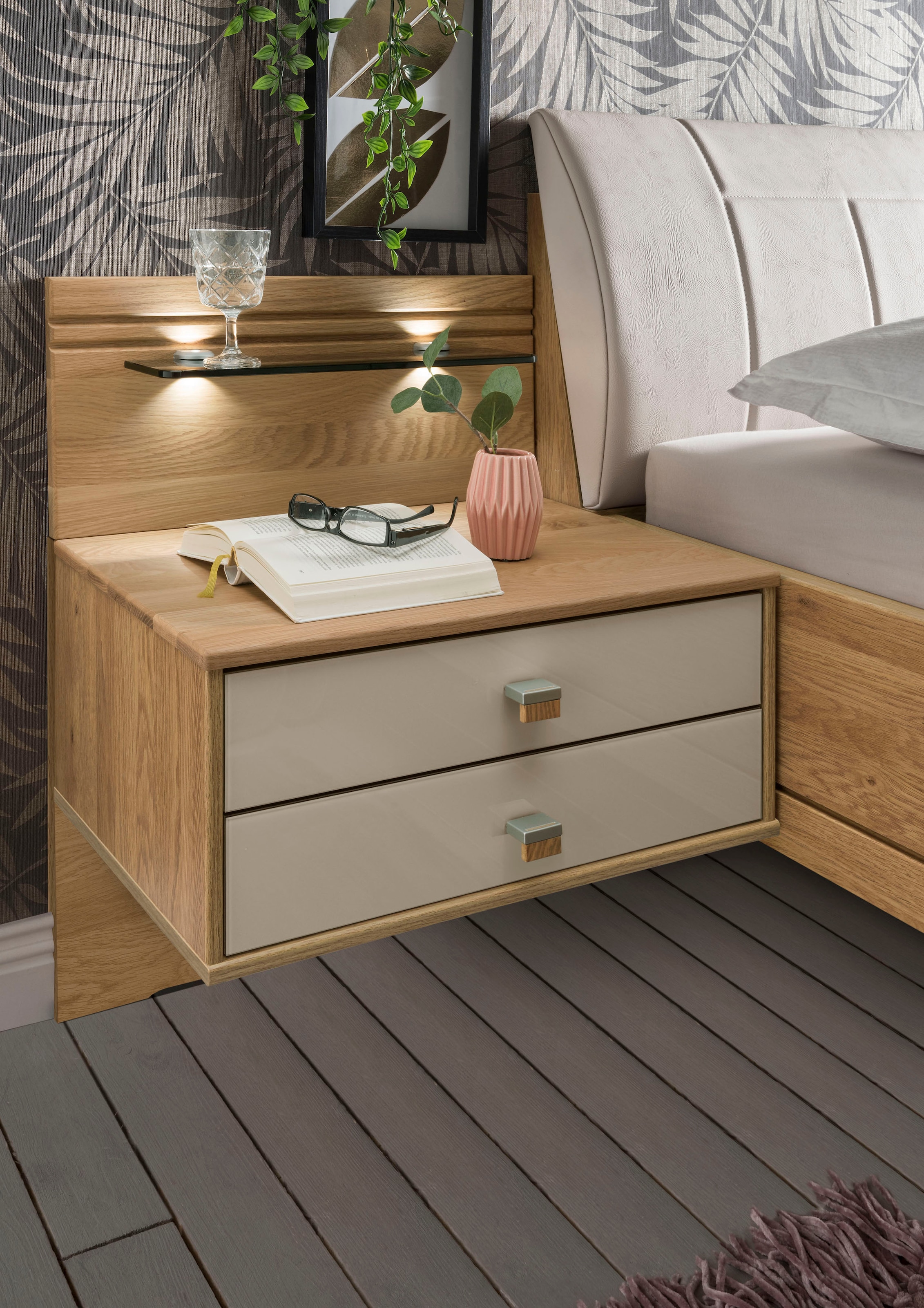 WIEMANN Nachtkonsole »Kiruna« schwebende Optik
