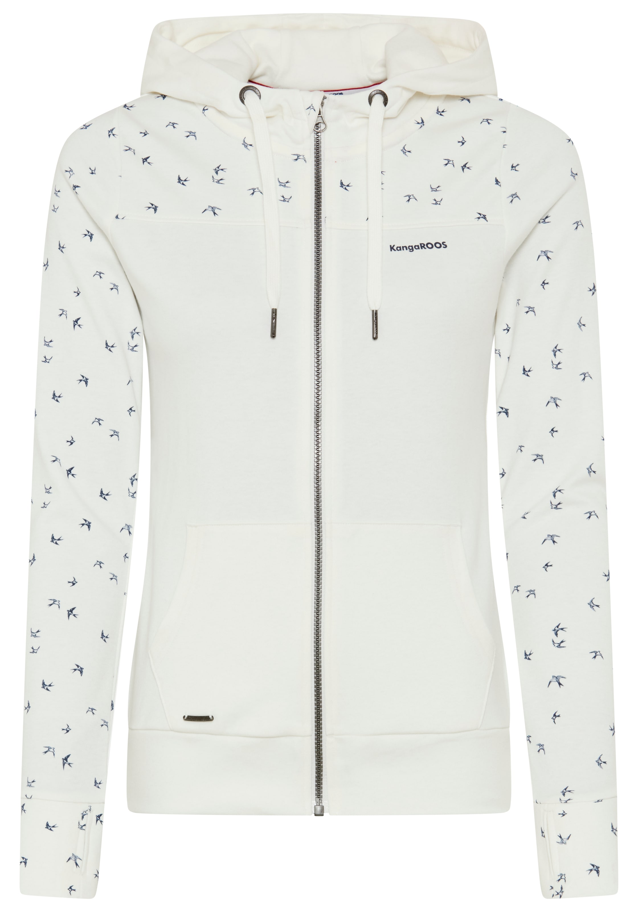 KangaROOS Sweat à capuche avec imprimé fin