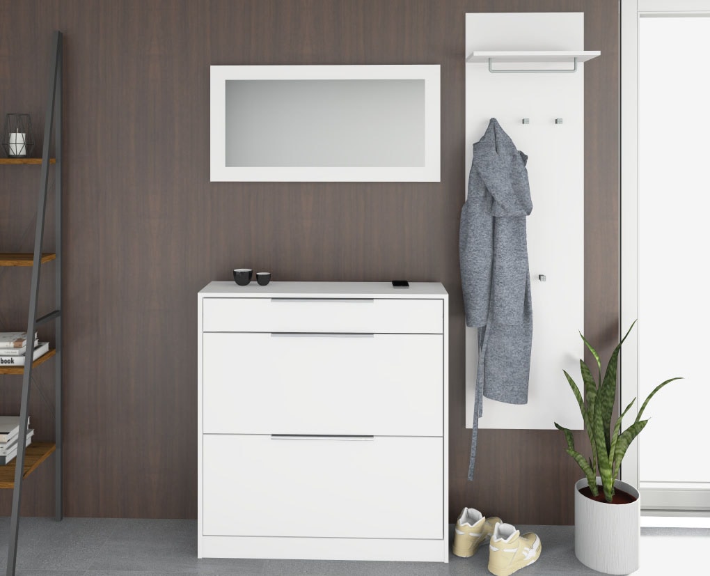 borchardt Möbel Ensemble de vestiaires »Oliva, Schuhschrank, Spiegel, Garderobenpaneel« 3 cuis tlg.