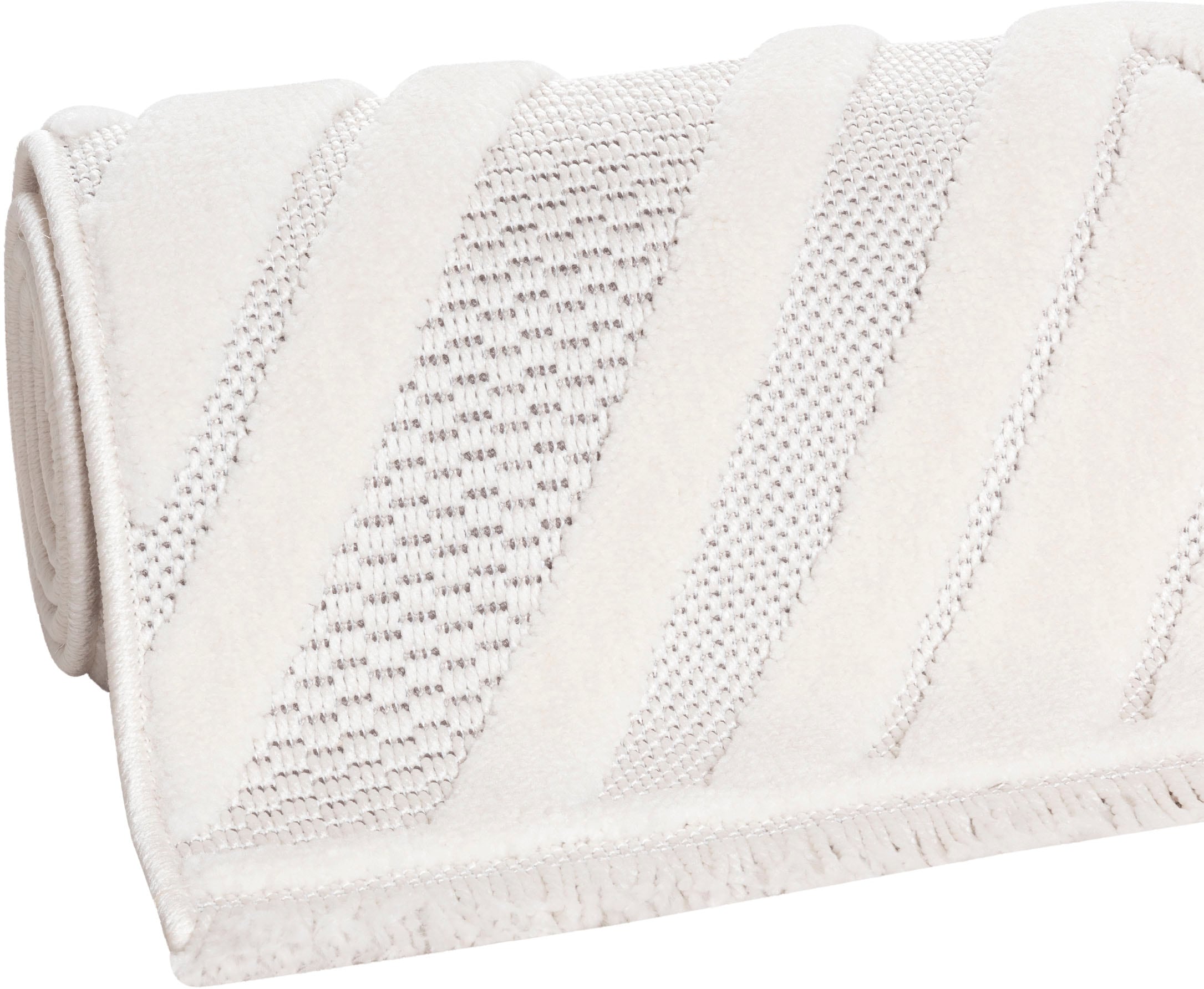 Sehrazat Teppich »Scandi 9850«, rechteckig, 10 mm Höhe, Kurzflor, Läufer, 3 D Effekt, Hoch Tief Struktur, Wohnzimmer