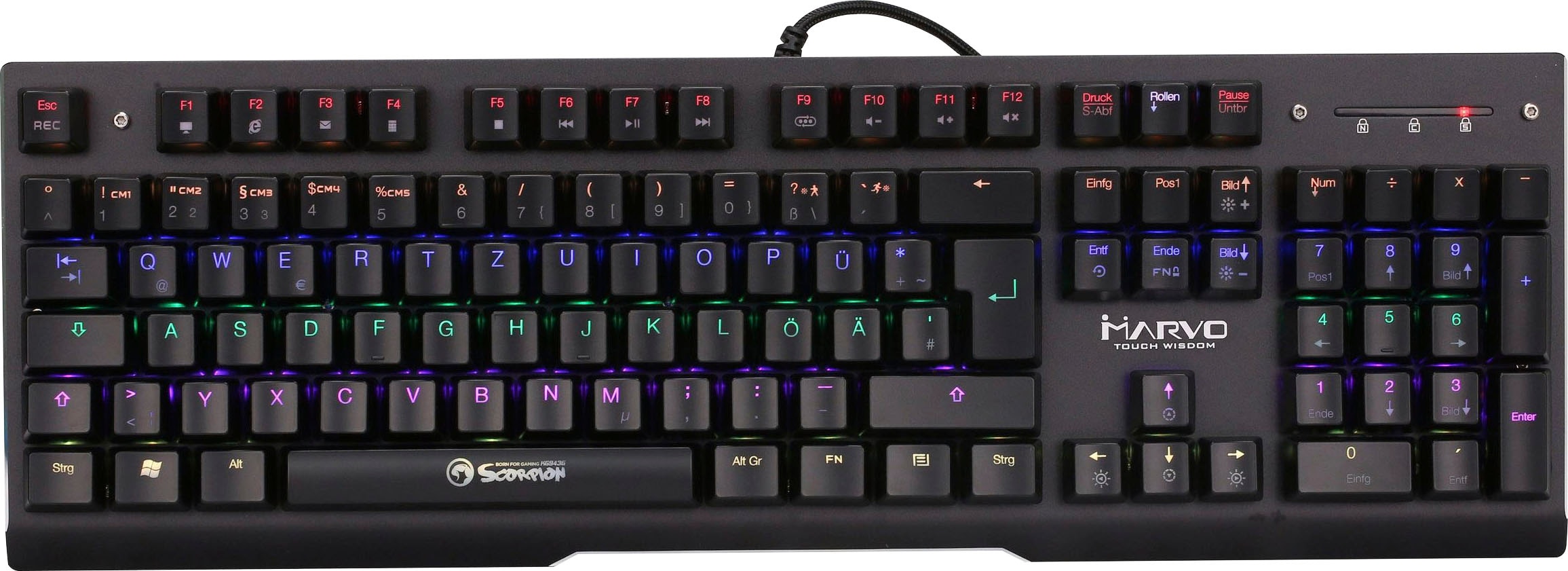 MARVO Gaming-Tastatur »Scorpion KG943G«