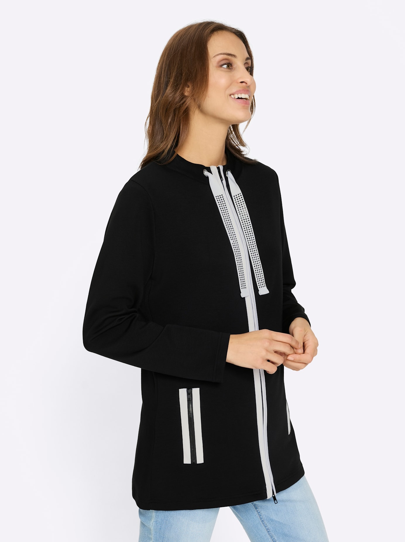 Inspirationen Veste chemise »Sweatjacke« 1 pièces