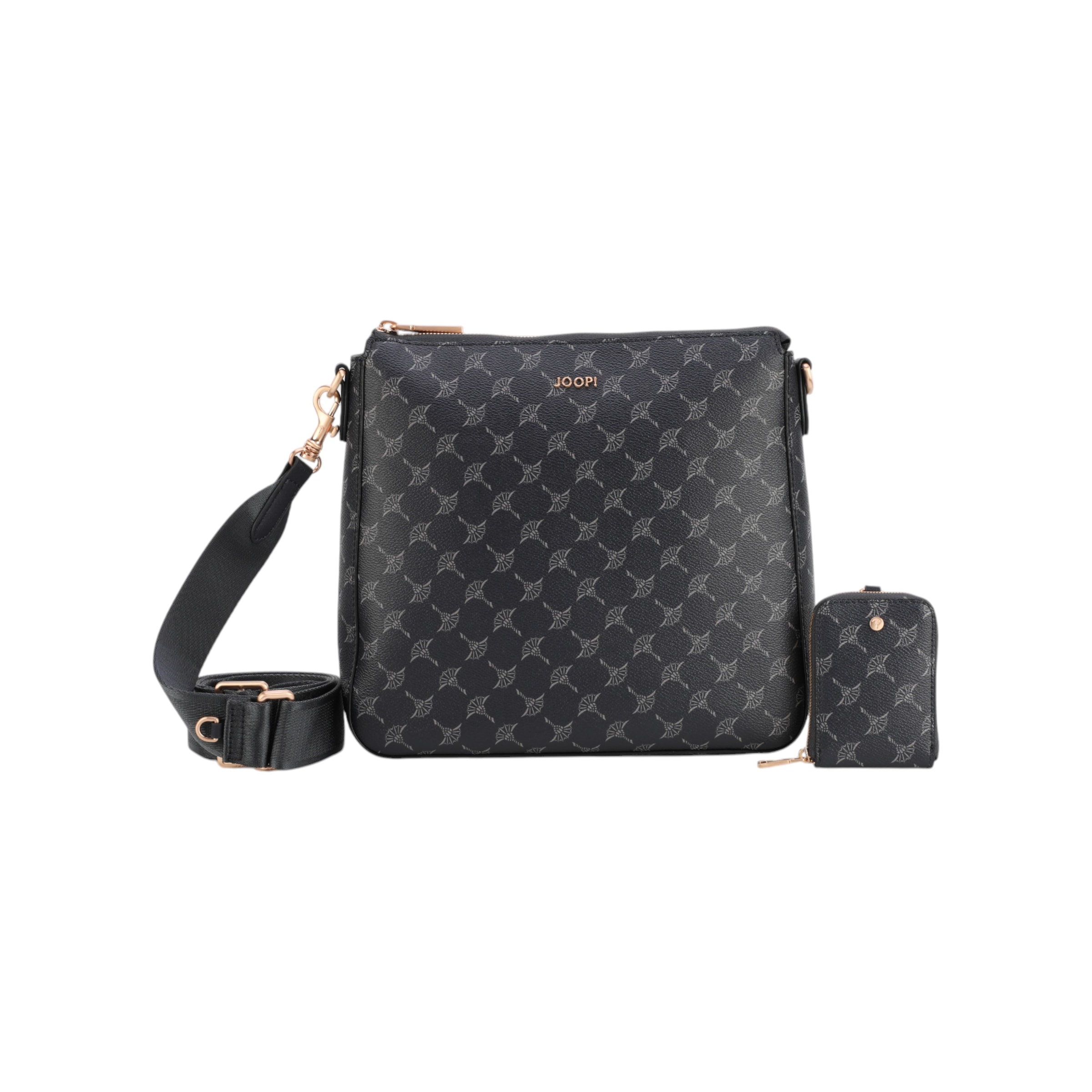 JOOP! Umhängetasche »cortina 1.0 jasmina shoulderbag mvz« Damen Schultertasche, mit typischem Musterdruck