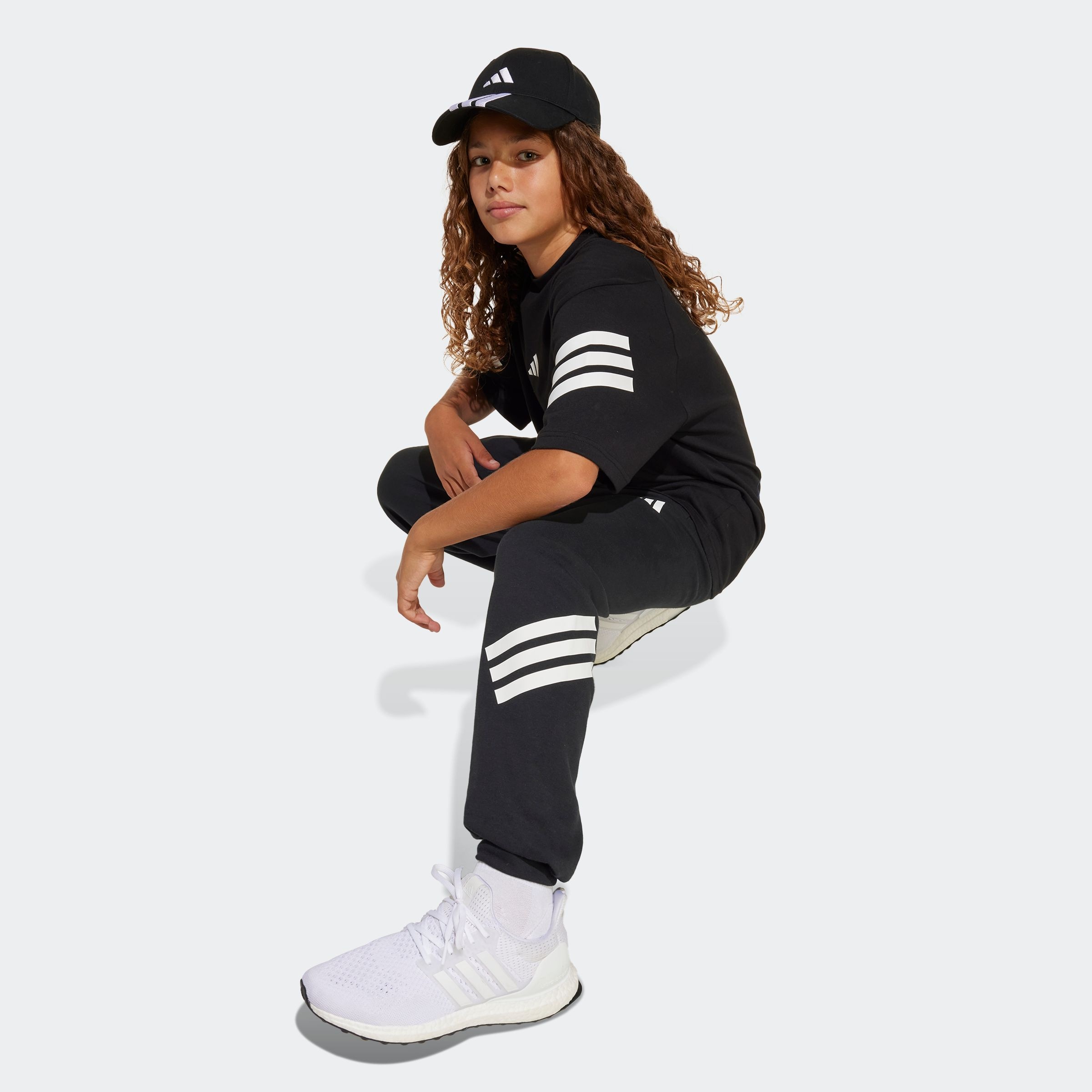 adidas Sportswear Sporthose »J FI 3S WIDE PT«, (1 tlg.)