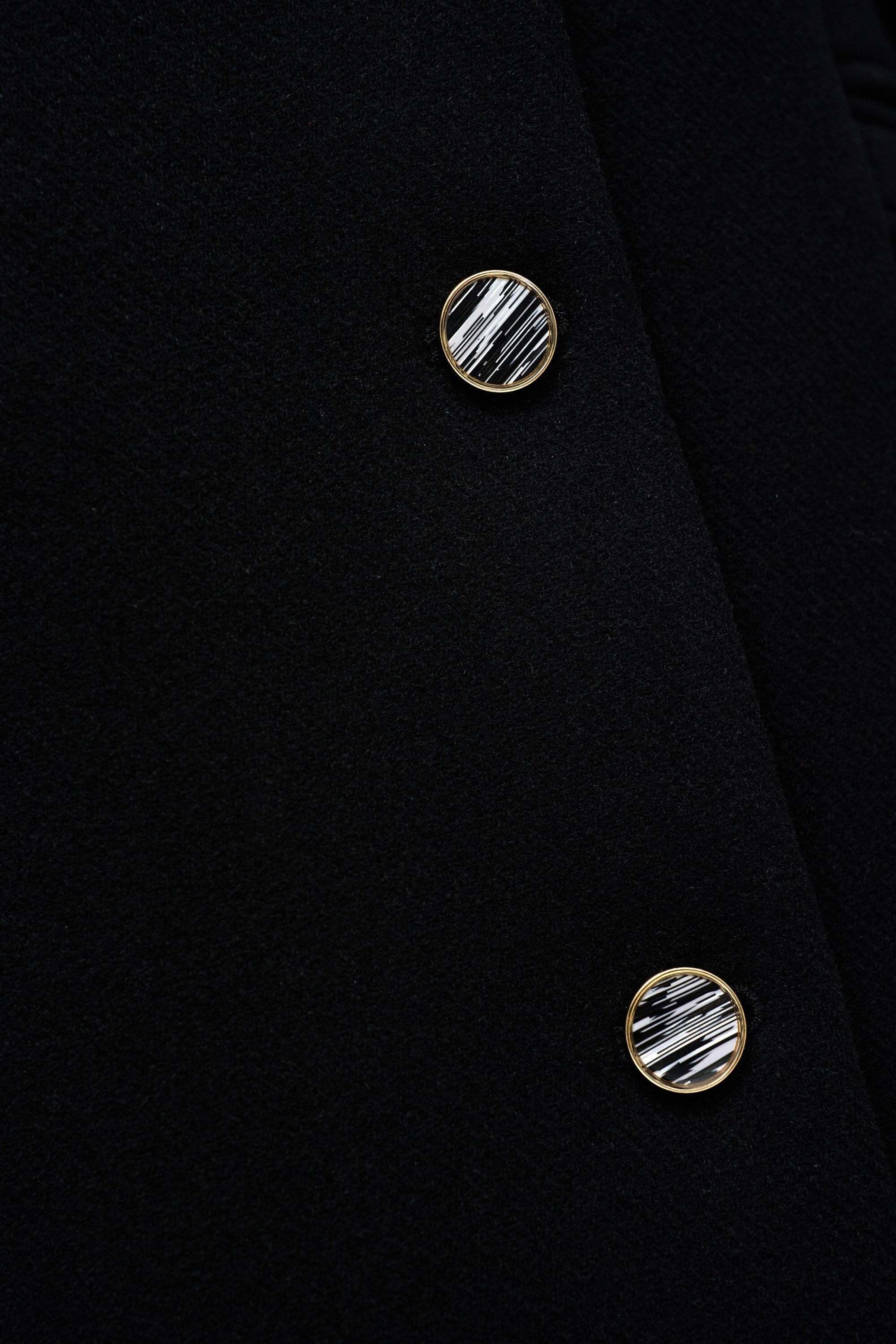 Salsa Veste en laine »Salsa Jeans Wollmantel Wool Coat With Faux Fur Collar«