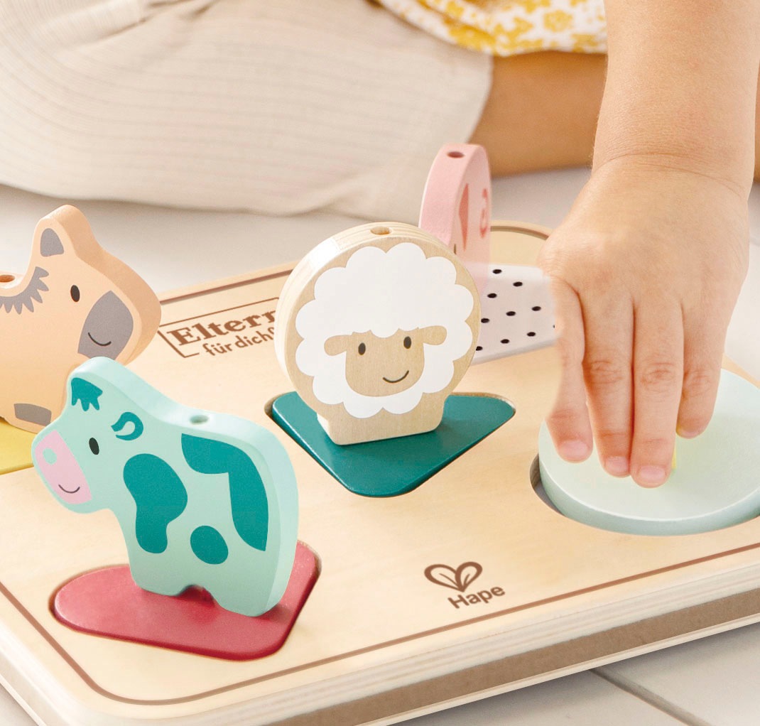 Hape Puzzle »Tiergeräuschepuzzle Tom«, mit Geräuschen