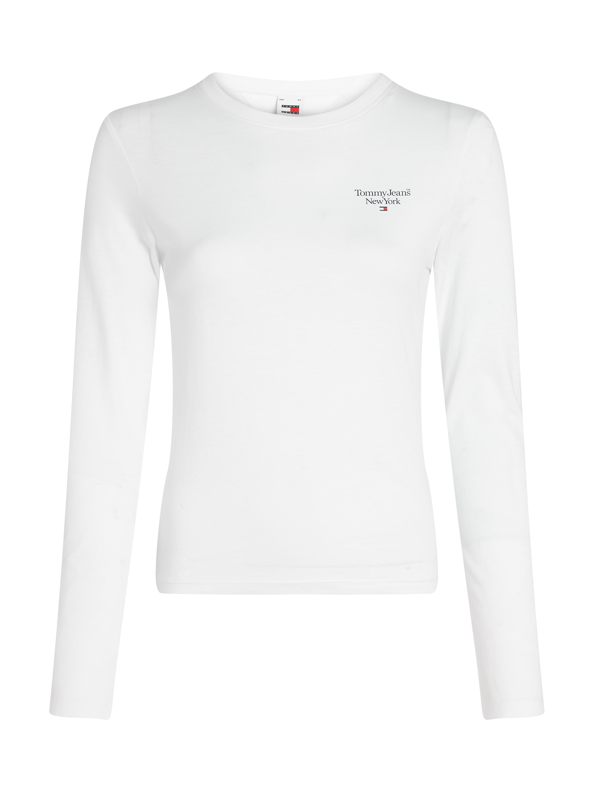 Tommy Jeans Curve T-Shirt »TJW SLIM ESSENTIAL LOGO 2 LS EXT«, in Grossen Grössen mit Logoschriftzug