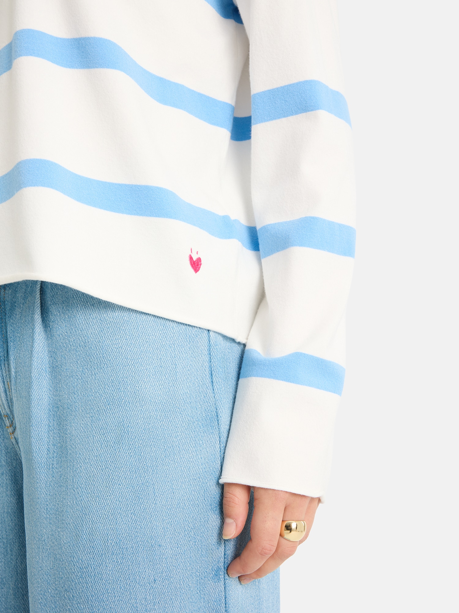 Lieblingsstück Pull à col rond »MarciEP« mit Streifen