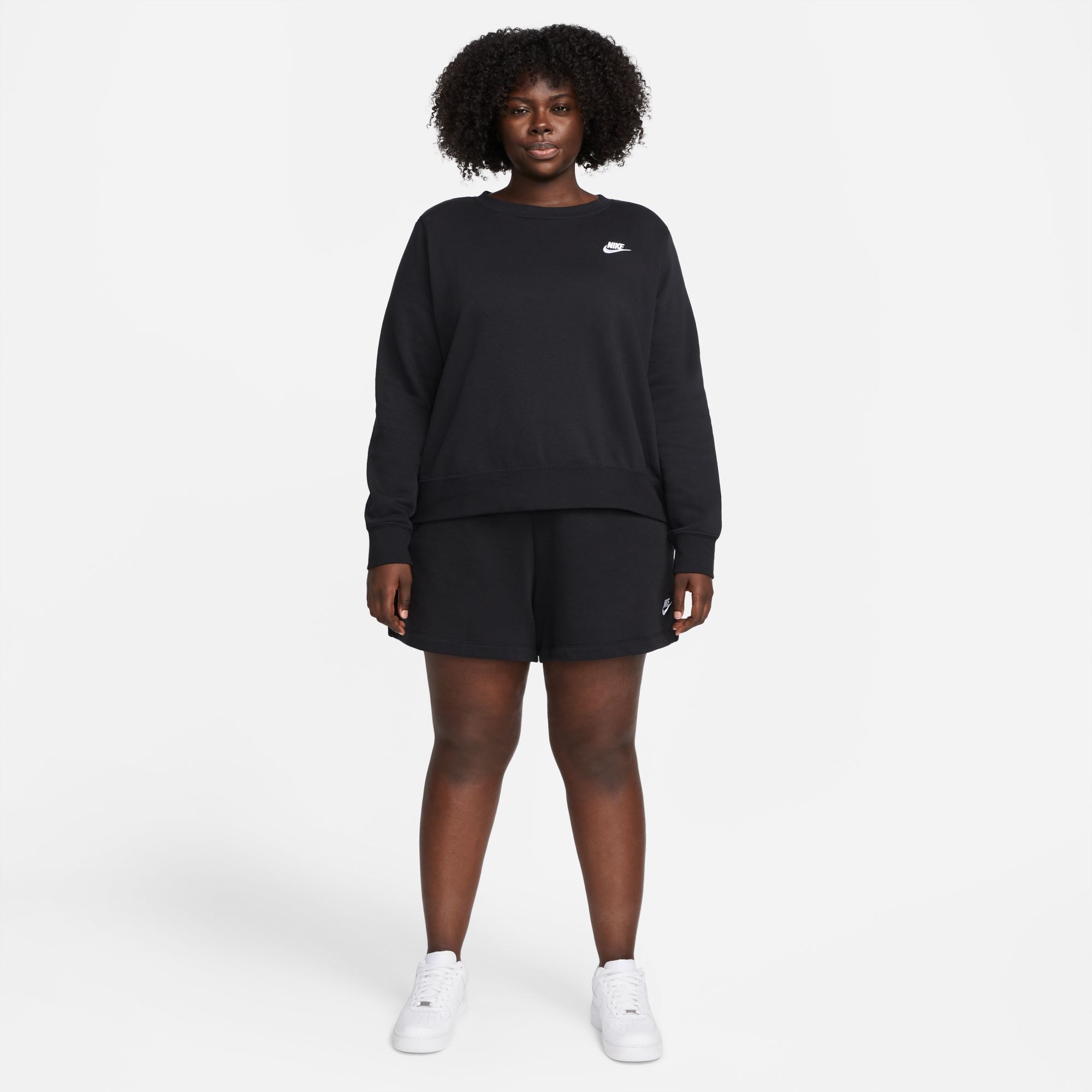 Nike Sportswear Sweatshirt »CLUB FLEECE WOMEN'S CREW-NECK SWEATSHIRT (PLUS SIZE)«