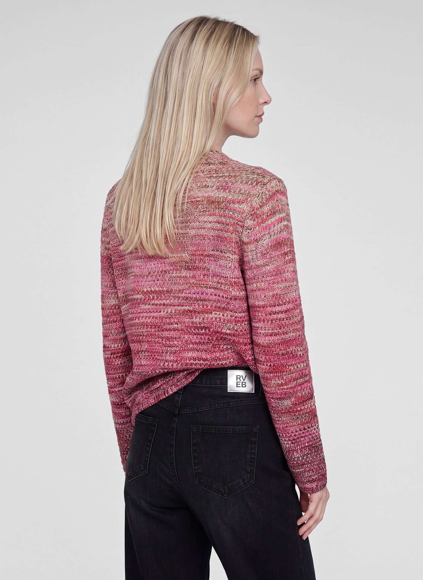 Rabe Strickpullover Grober Strickpullover mit Farbverlauf