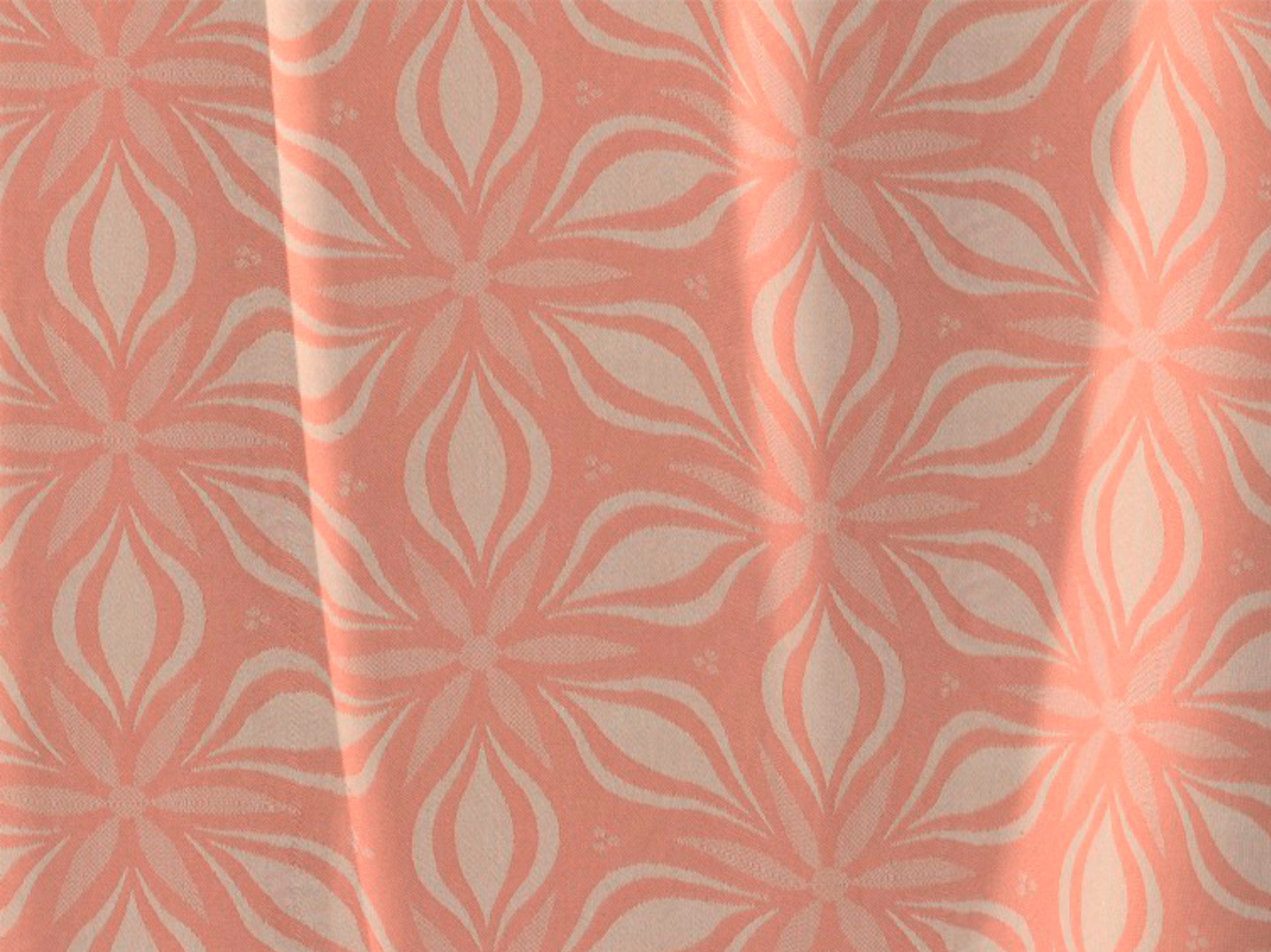 Adam Vorhang »Vorhang Retro Floret mit Kräuselband (1 St) aus 100 % Bio-Baumwolle«, (1 St.), Vorhang Retro Floret mit Kräuselband (1 St) aus 100% Bio-Baumwolle