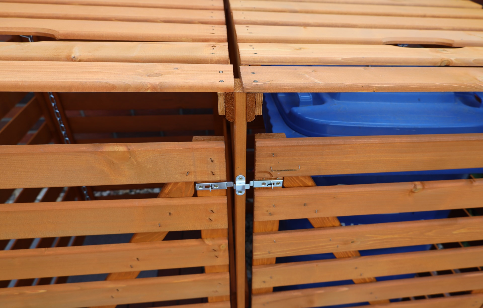 promadino Coffre à poubelles »Vario V« pour 2 x 240 l, brun