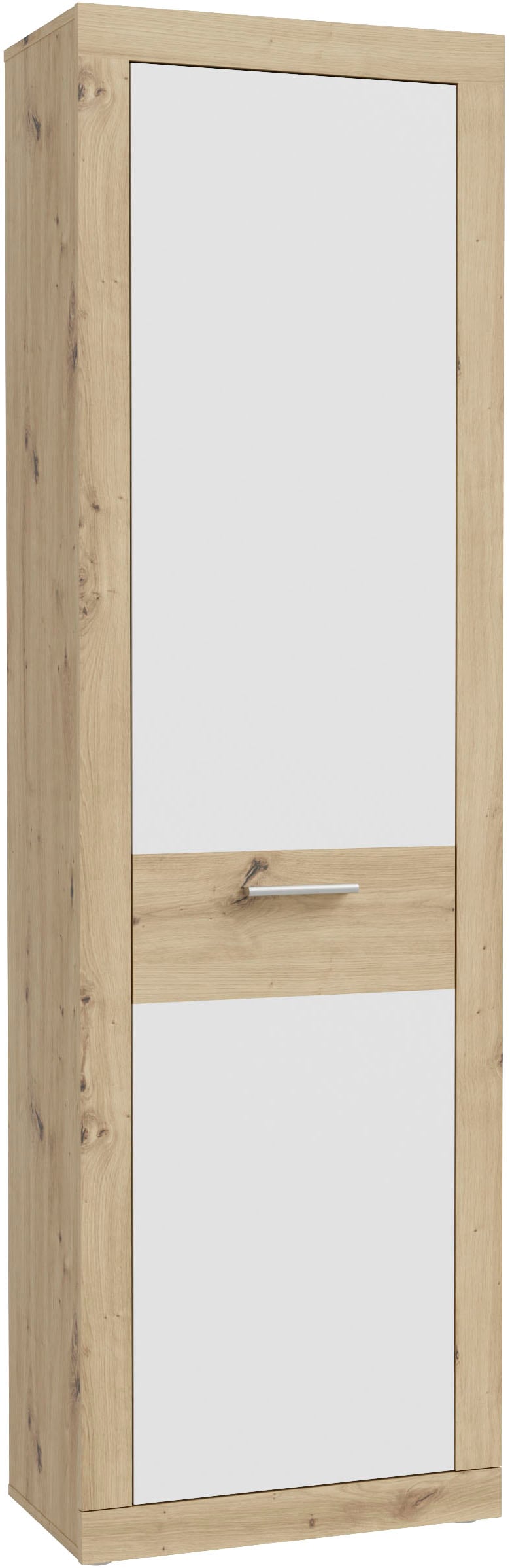 Image of FORTE Garderobenschrank "Baccio" B/H/T ca. 58,3x33,81x96,8 cm, Garderobenschrank, Rahmenoptik, Keiderstange