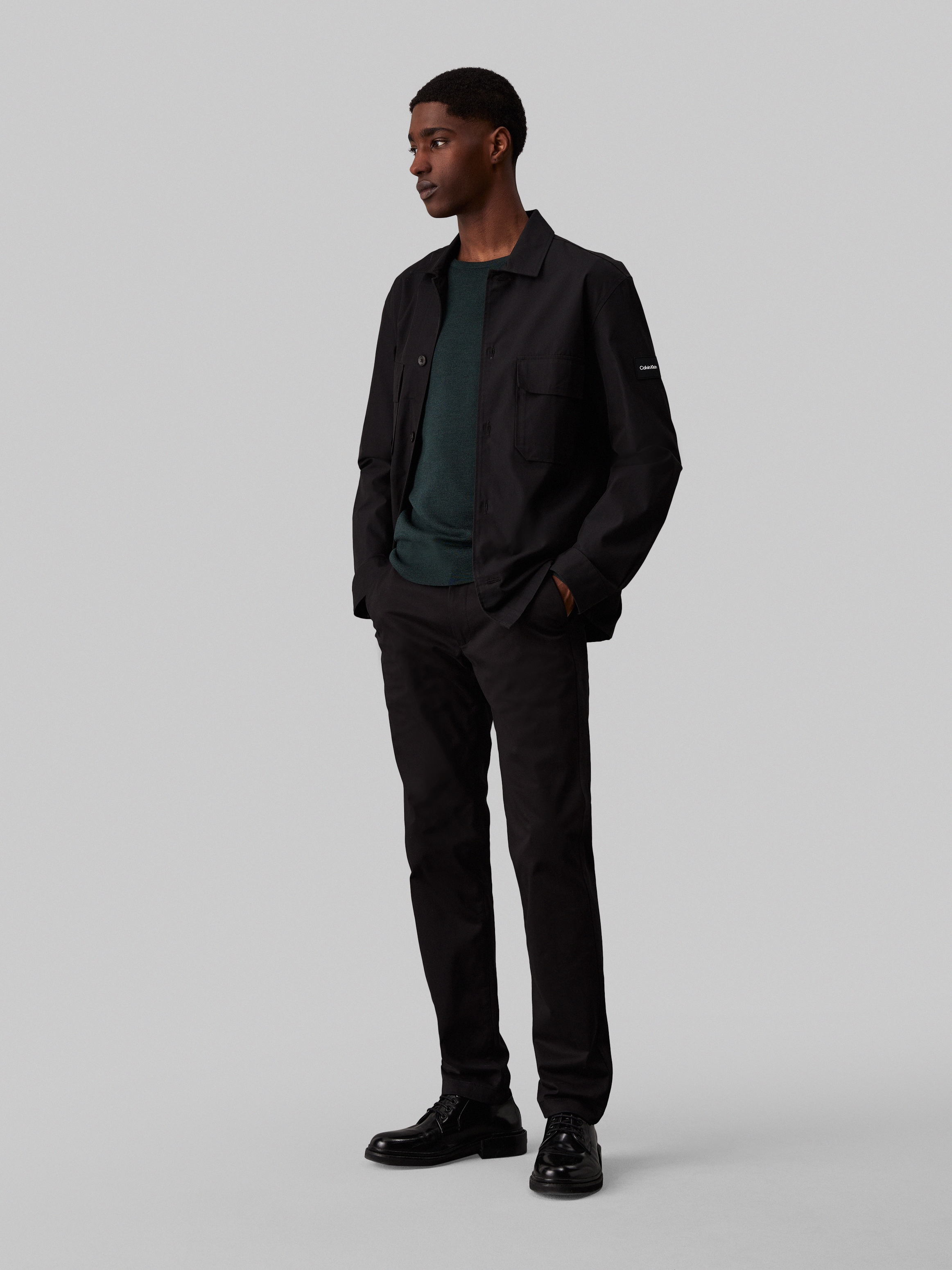Calvin Klein Chinohose »SATEEN STRETCH SLIM CHINO«, mit Logopatch