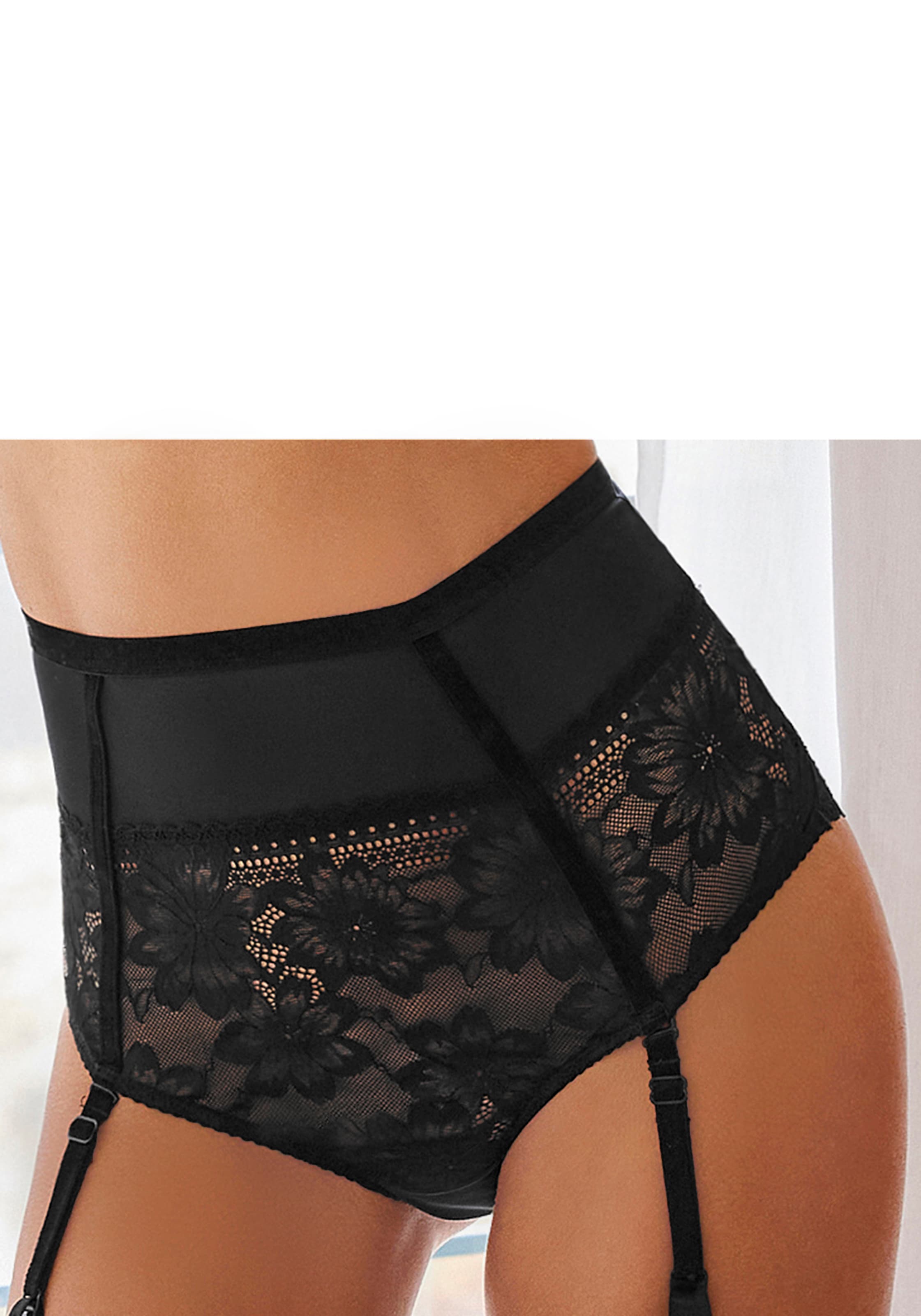 Image of petite fleur gold High-Waist-Slip "Seduction" mit abnehmbaren Strapsen